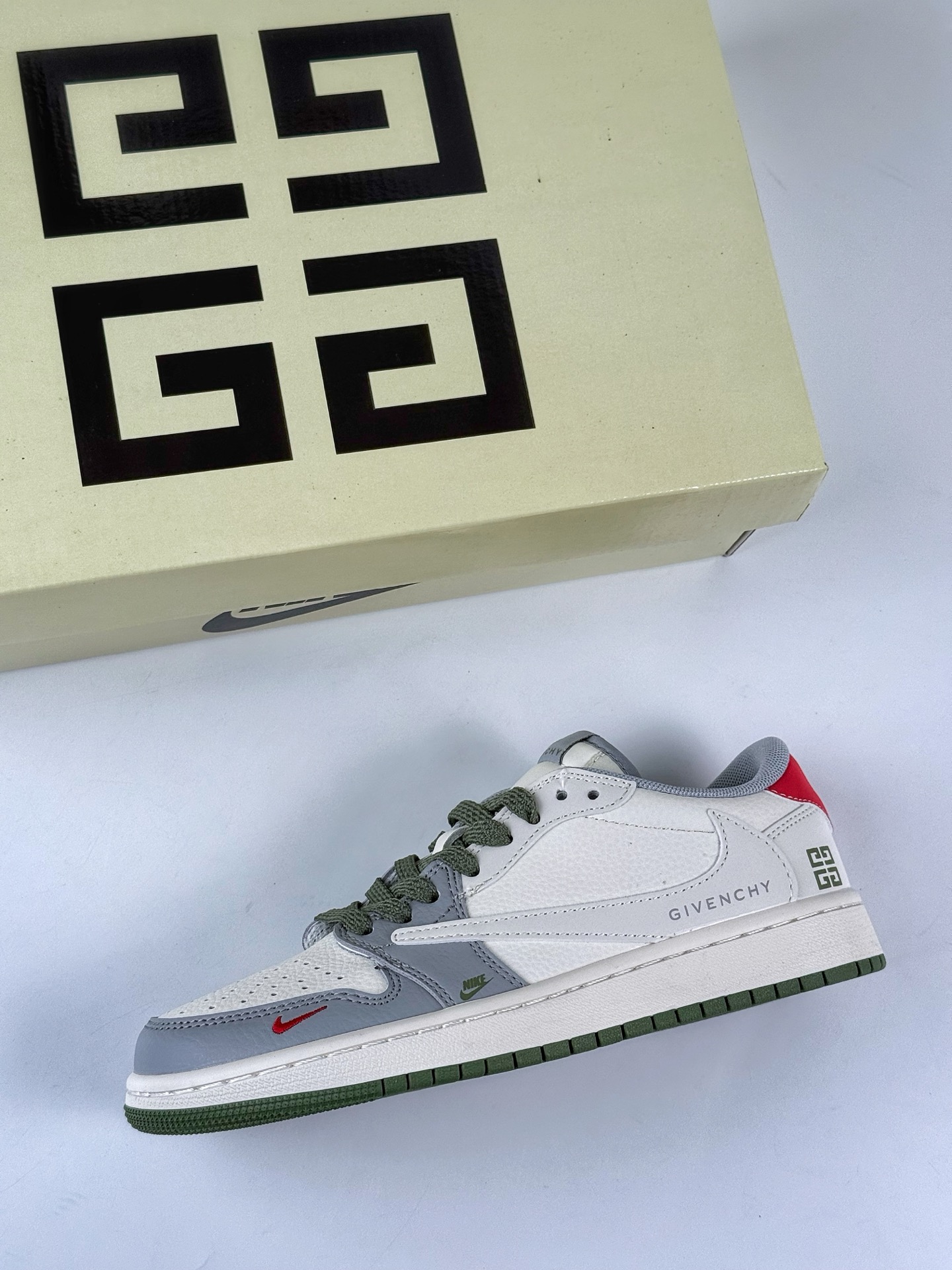 Travis Scott x Nike Air Jordan 1 Low x GIVENCHY Air Jordan 1 Low 反转灰白双小勾倒钩 XS7089-600-High Quatity Cheap Brand wholesale wholesaler seller Clothes Bags handbags Sneakers Top Fashion Clothing Shoes from China Factory Chinese suppliers best Quality Beautiful Price Travis Scott x Nike Air Jordan 1 Low x GIVENCHY Air Jordan 1 Low 反转灰白双小勾倒钩 XS7089-600