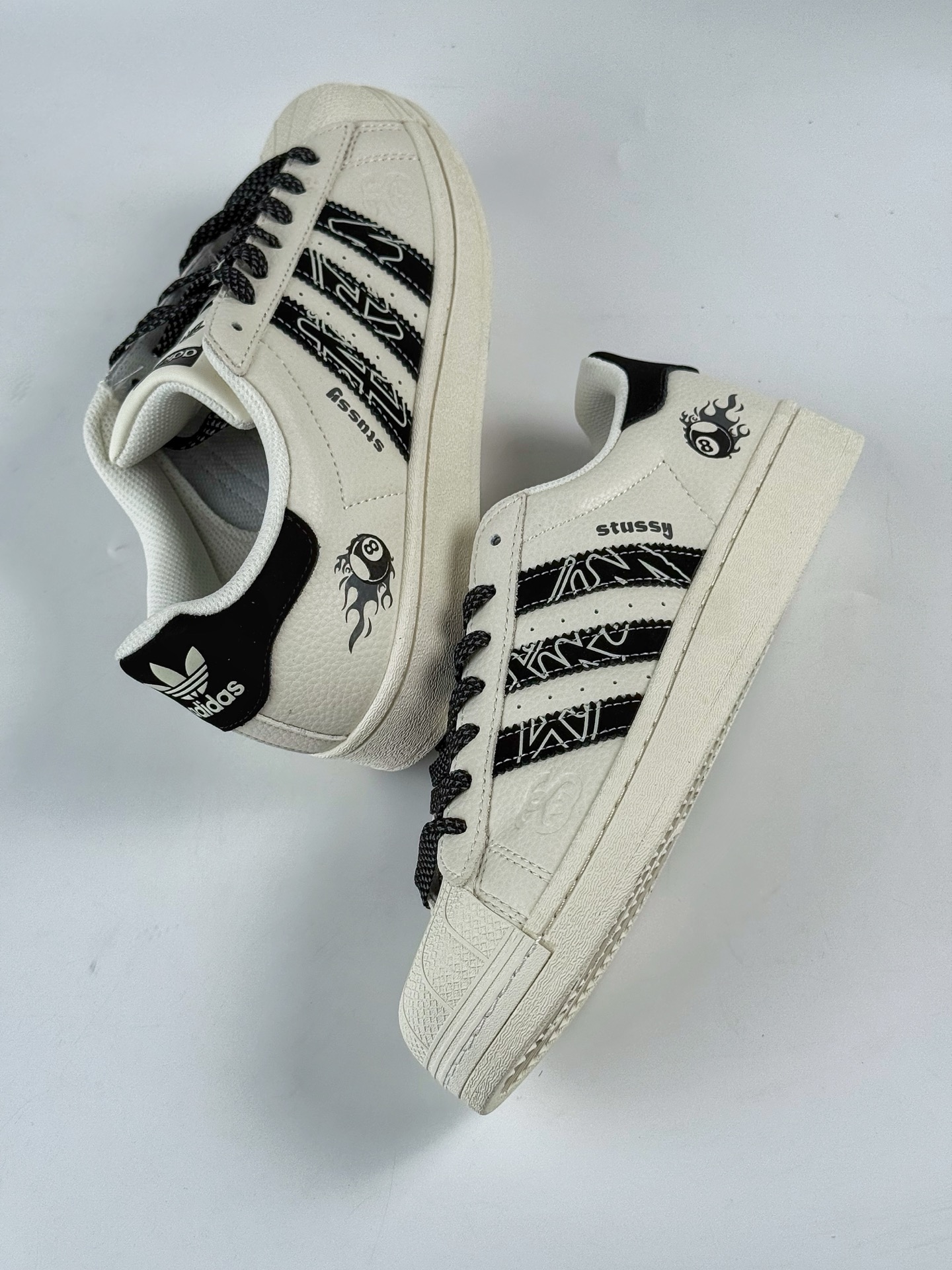 AD Originals Superstar x Stussy 白黑满天星 AD8015