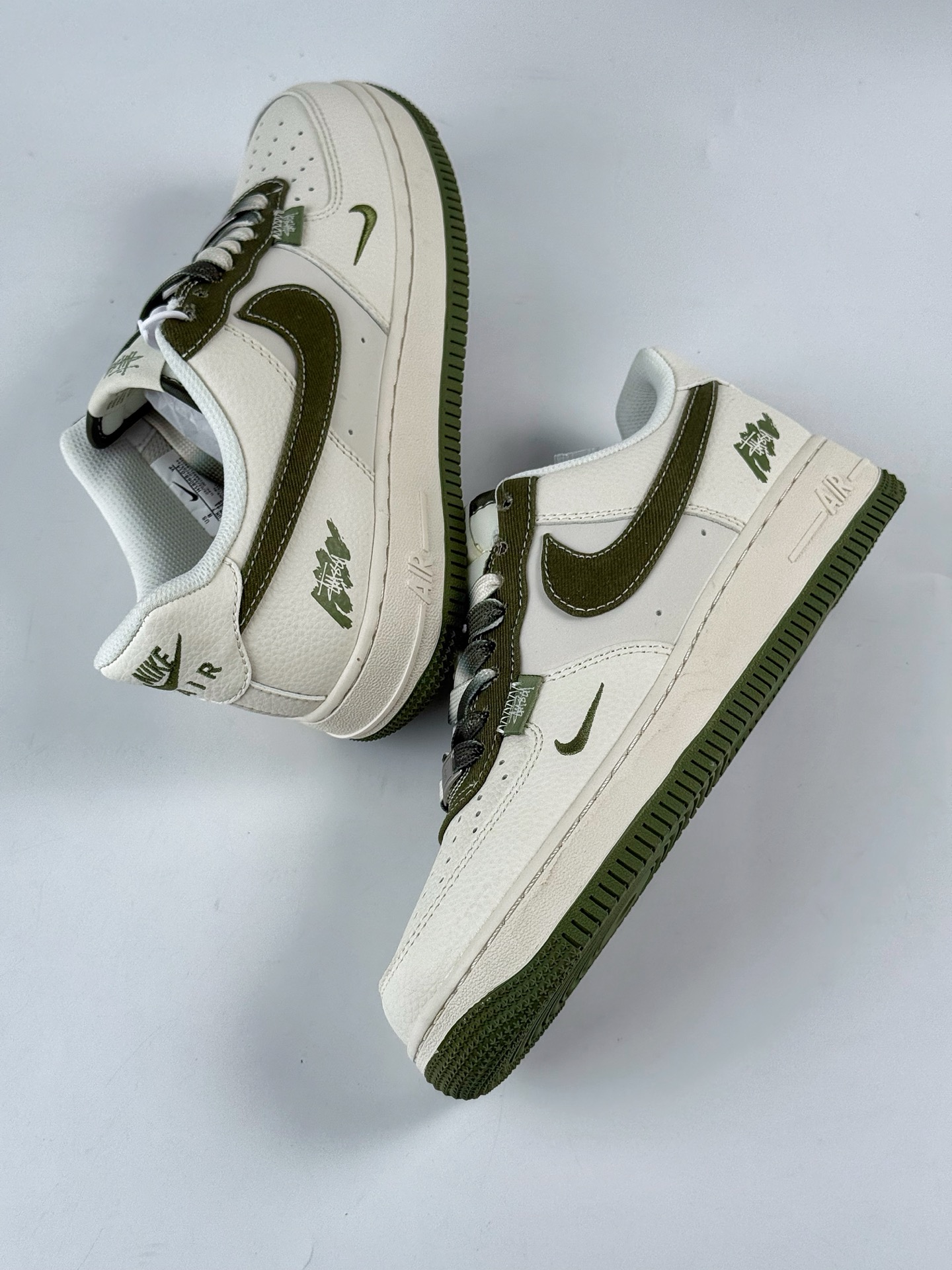 Nike Air Force 1 Low 07 x Stussy 白绿小勾 HS8068-014