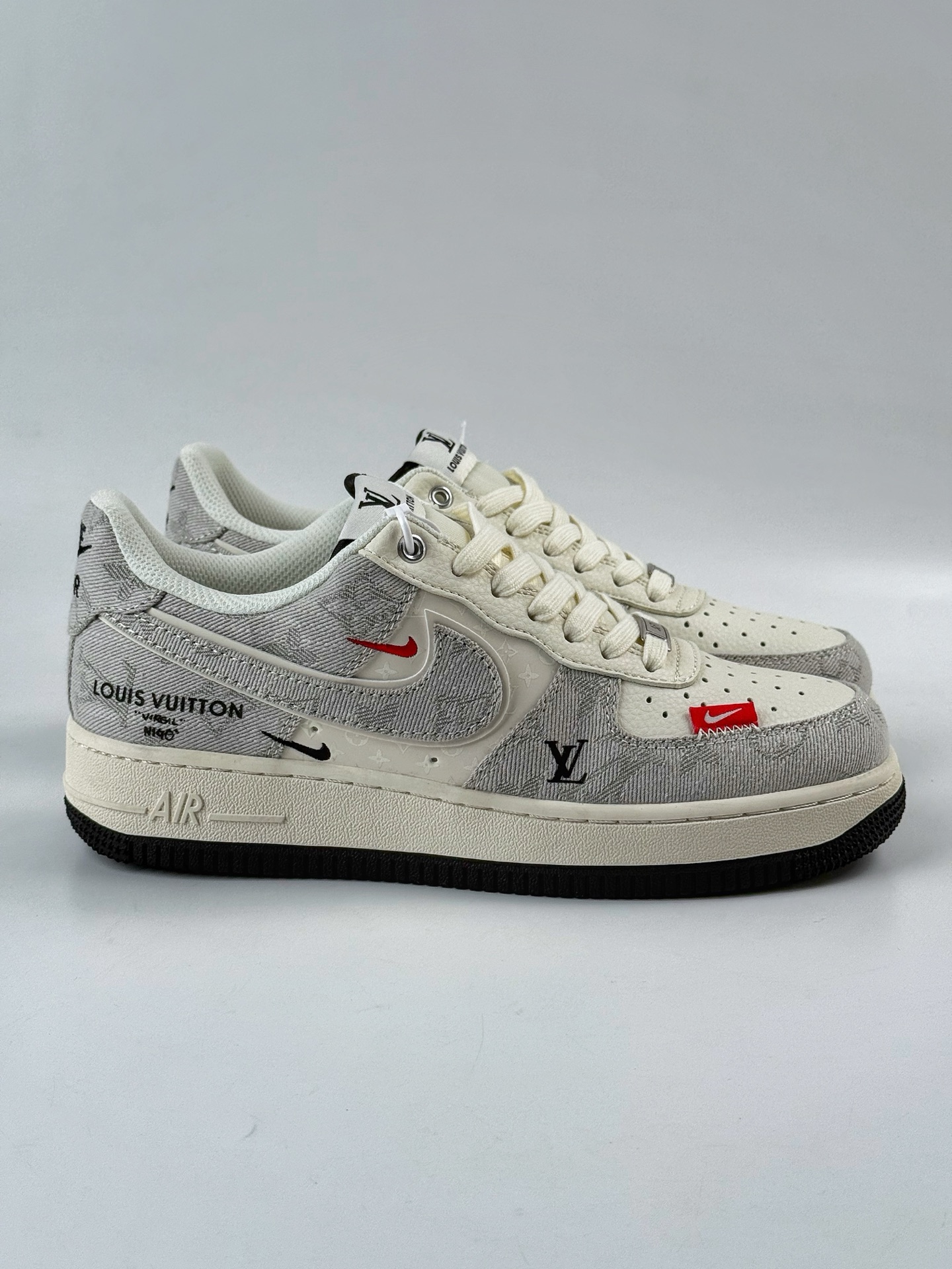 Nike Air Force 1 Low 07 x Louis Vuitton 灰白双小勾 YX5066-343