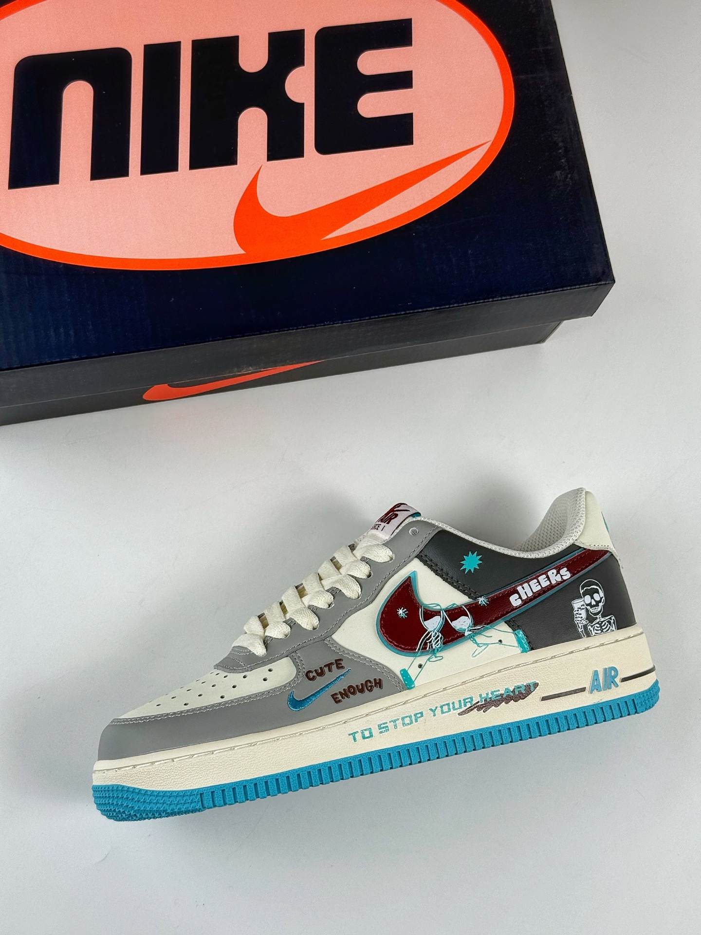 Nike Air Force 1 Low 07 x CHEERS 骷髅涂鸦 LJ2288-666