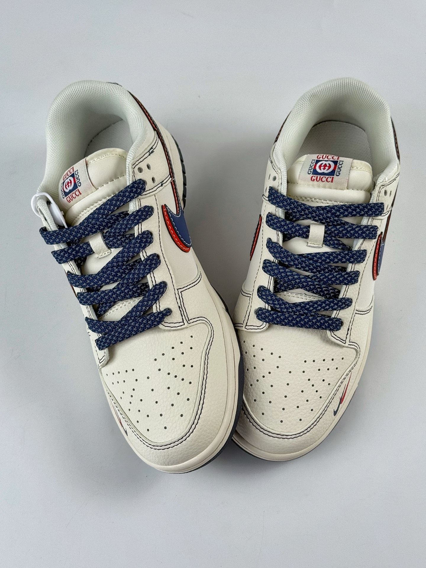 Nike SB Dunk Low x GUCCI 白蓝红双勾双小勾满天星 XS6089-607