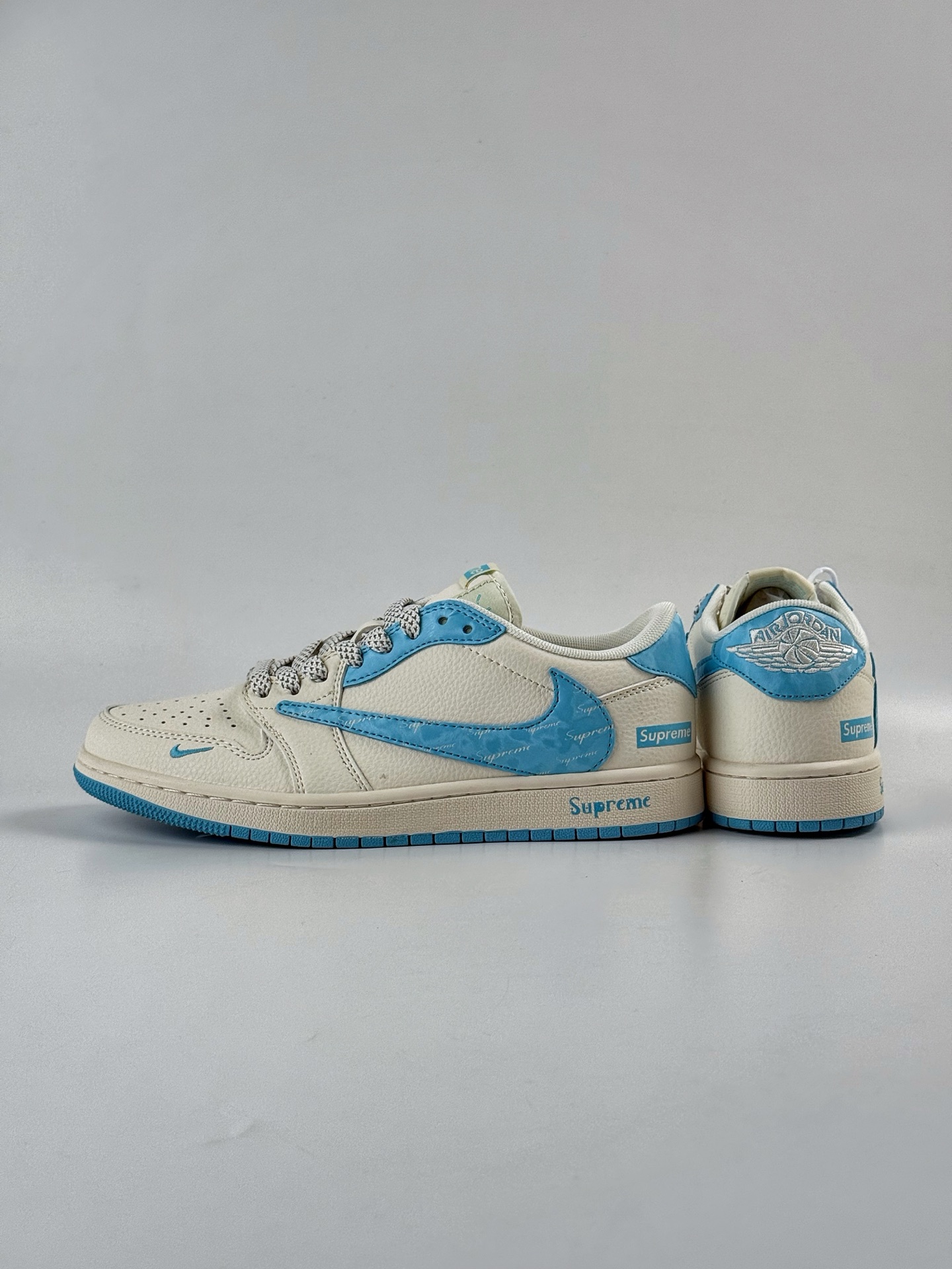 Travis Scott x Nike Air Jordan 1 Low x superme Air Jordan 1 Low 反转白蓝小勾满天星倒钩 HS8068-024