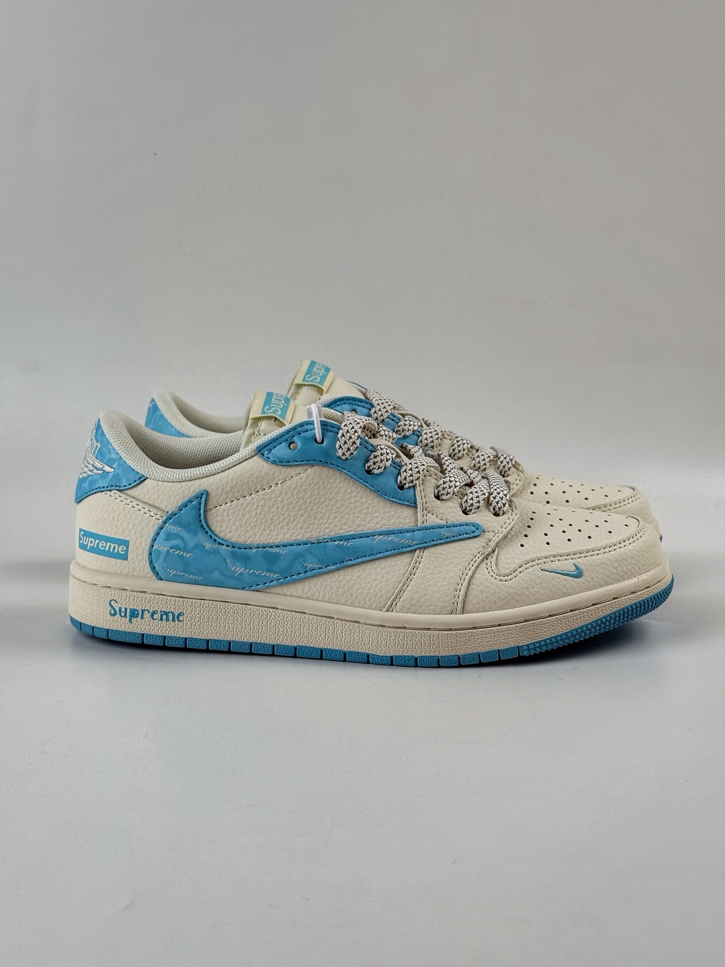 Travis Scott x Nike Air Jordan 1 Low x superme Air Jordan 1 Low 反转白蓝小勾满天星倒钩 HS8068-024
