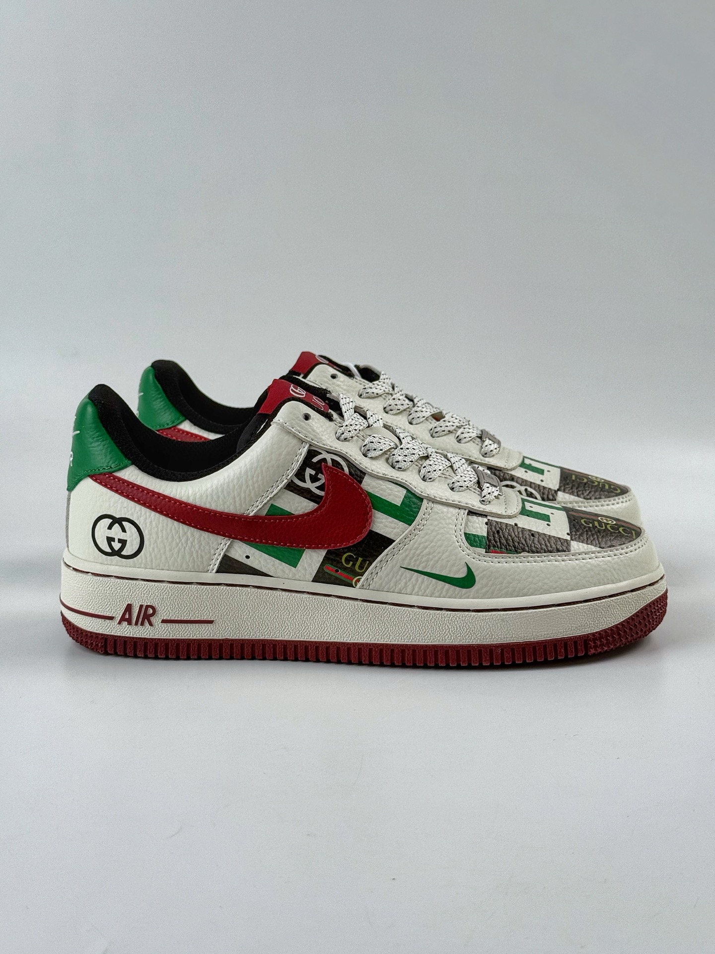 Nike Air Force 1 Low 07 x GUCCI 白绿小勾满天星 LW9279-012-莆田鞋,莆田鞋货源,高仿鞋,高仿鞋货源,安福档口,莆田高仿鞋,莆田鞋批发,高仿鞋批发,莆田高仿运动鞋,高仿运动鞋,莆田运动鞋 Nike Air Force 1 Low 07 x GUCCI 白绿小勾满天星 LW9279-012