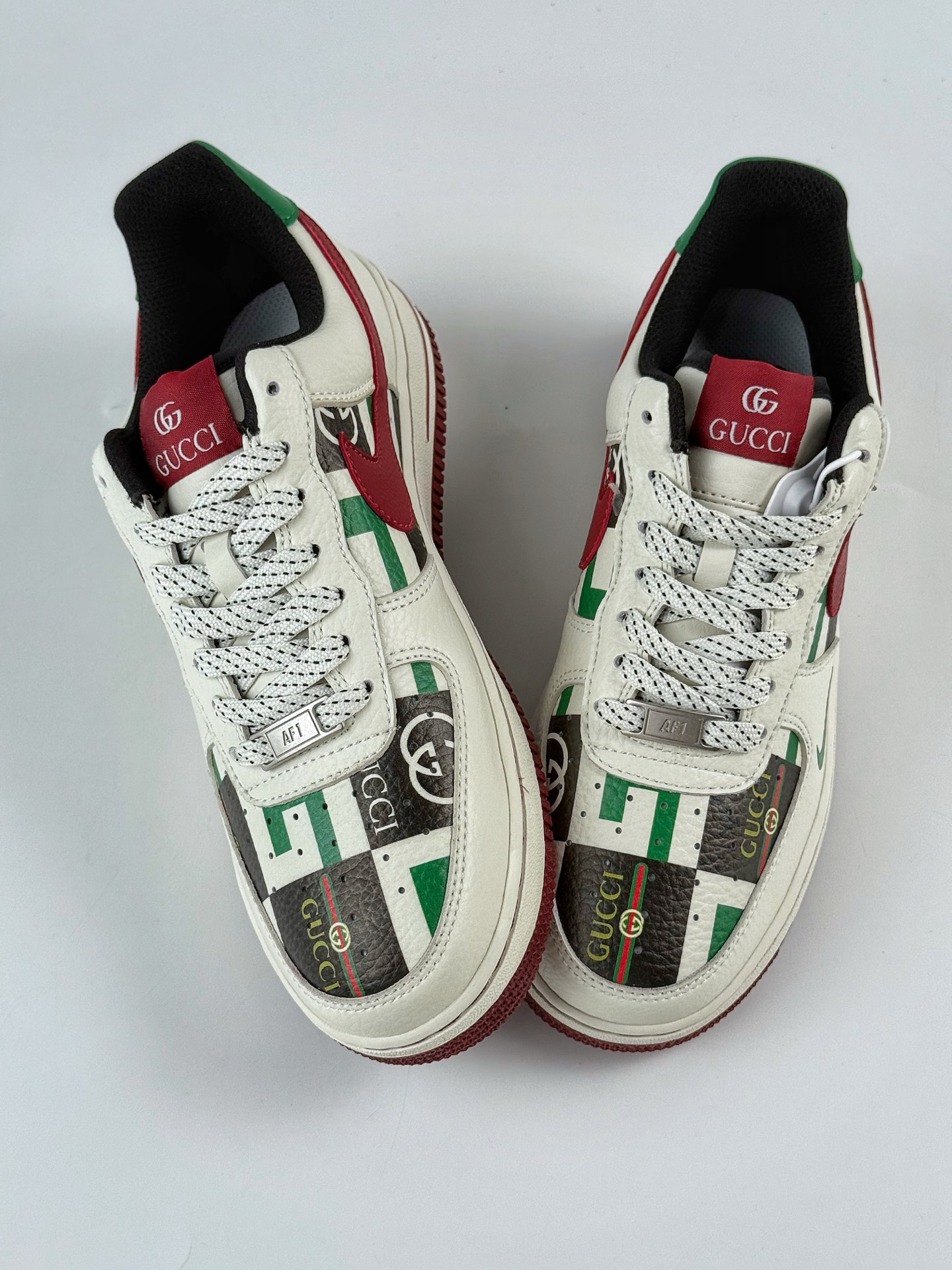 Nike Air Force 1 Low 07 x GUCCI 白绿小勾满天星 LW9279-012-莆田鞋,莆田鞋货源,高仿鞋,高仿鞋货源,安福档口,莆田高仿鞋,莆田鞋批发,高仿鞋批发,莆田高仿运动鞋,高仿运动鞋,莆田运动鞋 Nike Air Force 1 Low 07 x GUCCI 白绿小勾满天星 LW9279-012