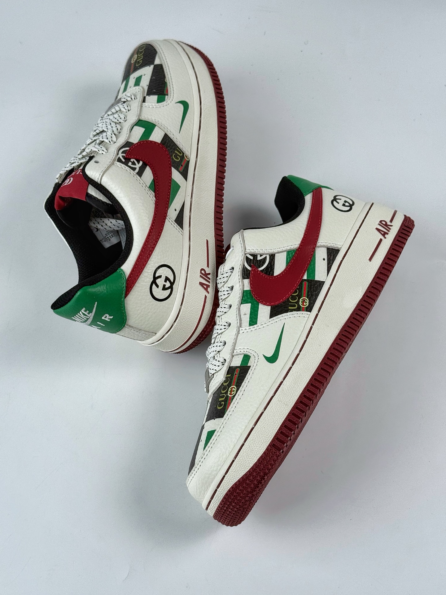 Nike Air Force 1 Low 07 x GUCCI 白绿小勾满天星 LW9279-012-莆田鞋,莆田鞋货源,高仿鞋,高仿鞋货源,安福档口,莆田高仿鞋,莆田鞋批发,高仿鞋批发,莆田高仿运动鞋,高仿运动鞋,莆田运动鞋 Nike Air Force 1 Low 07 x GUCCI 白绿小勾满天星 LW9279-012