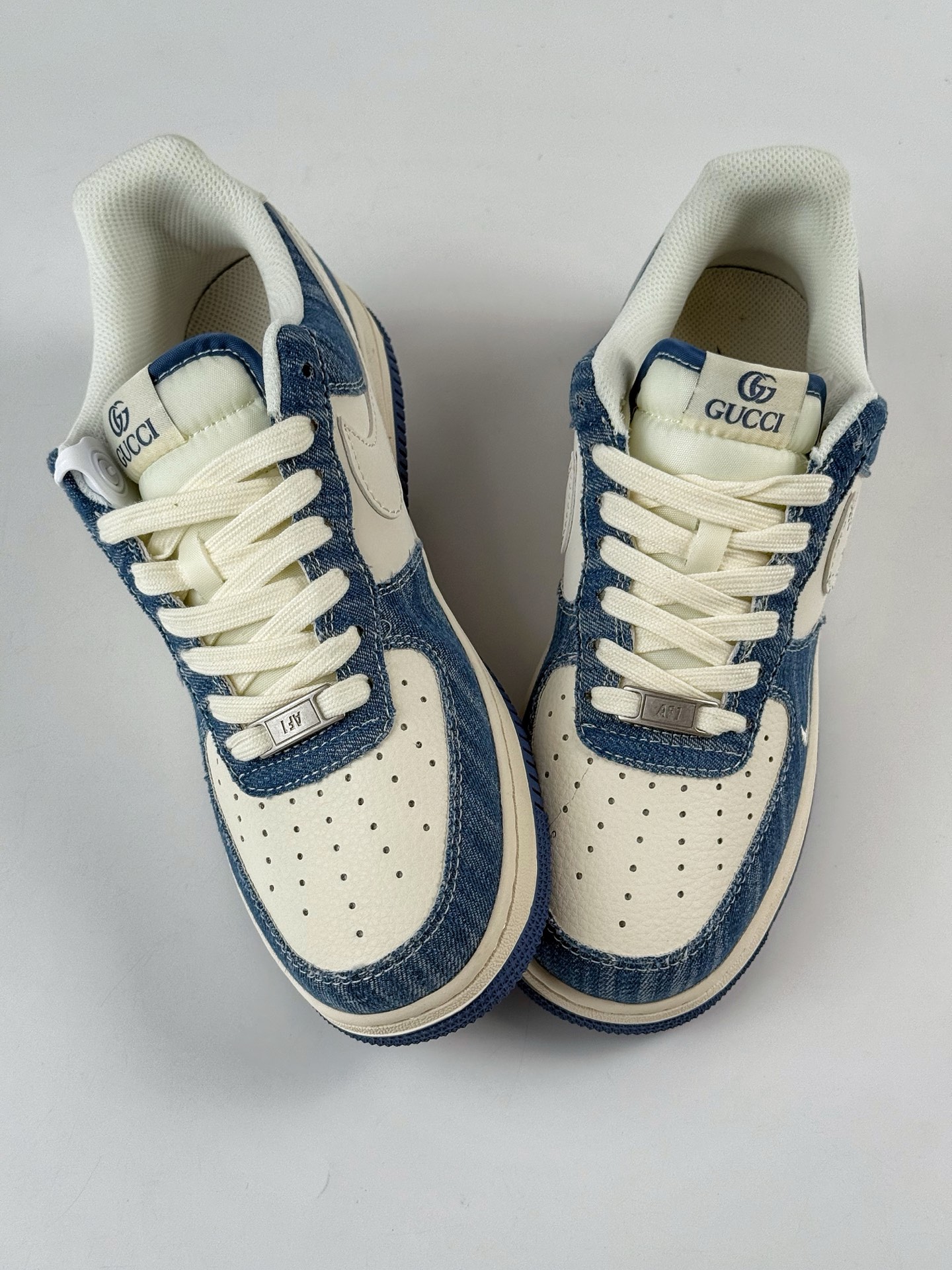 Nike Air Force 1 Low 07 x GUCCI 蓝白小勾 HS8068-012-莆田鞋,莆田鞋货源,高仿鞋,高仿鞋货源,安福档口,莆田高仿鞋,莆田鞋批发,高仿鞋批发,莆田高仿运动鞋,高仿运动鞋,莆田运动鞋 Nike Air Force 1 Low 07 x GUCCI 蓝白小勾 HS8068-012