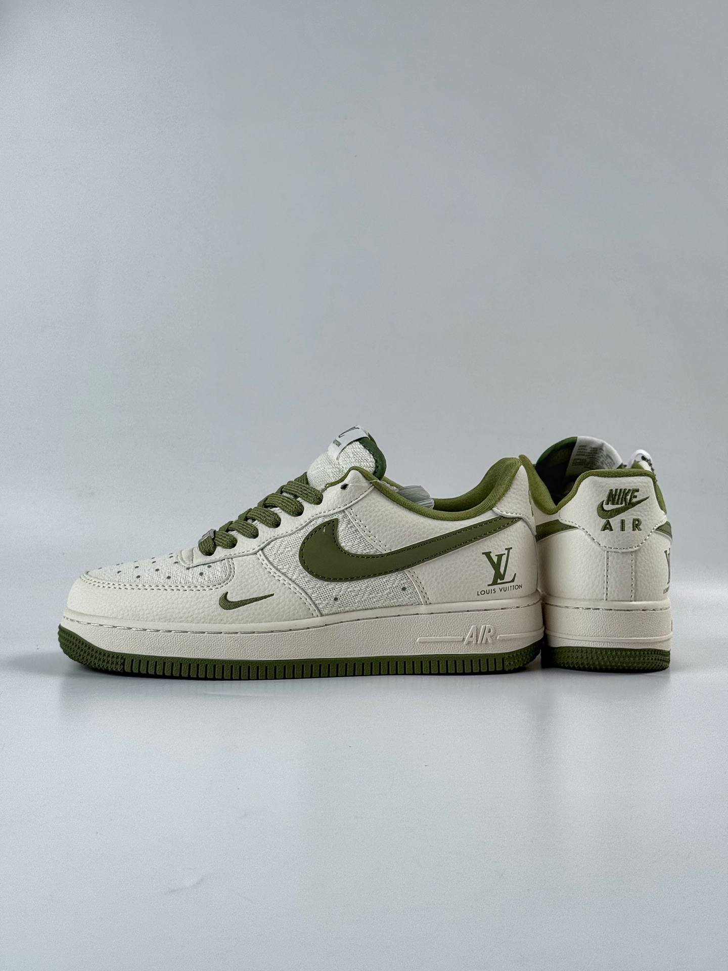Nike Air Force 1 Low 07 x Louis Vuitton 白绿小勾 XX3168-192-莆田鞋,莆田鞋货源,高仿鞋,高仿鞋货源,安福档口,莆田高仿鞋,莆田鞋批发,高仿鞋批发,莆田高仿运动鞋,高仿运动鞋,莆田运动鞋 Nike Air Force 1 Low 07 x Louis Vuitton 白绿小勾 XX3168-192