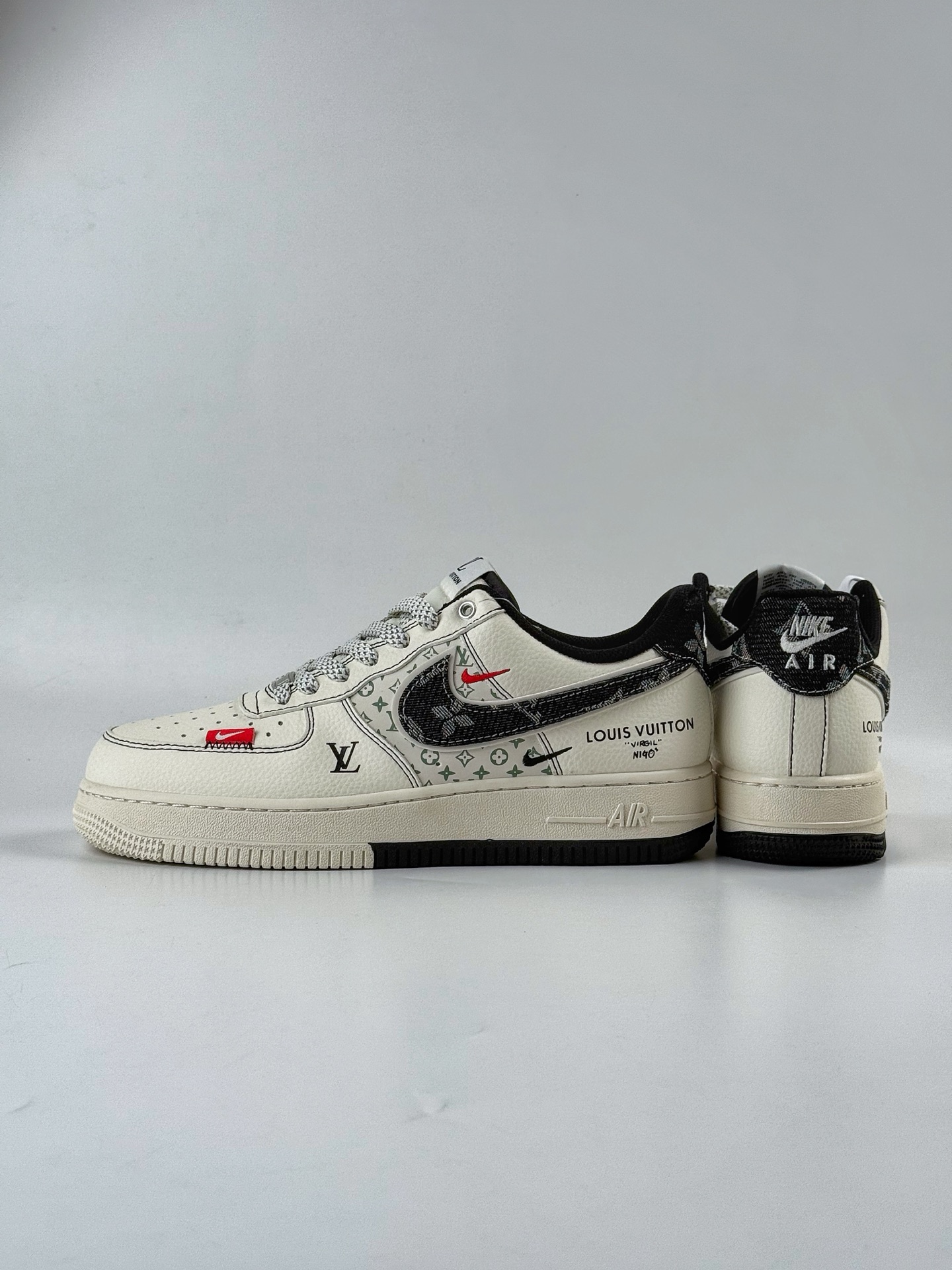 260 Nike Air Force 1 Low 07 x Louis Vuitton 白黑双小勾满天星 YX5066-341-Chinese UA Cheap High Quatity Brand Clothes Bags handbags Sneakers wholesale wholesaler seller from China Factory suppliers Fashion Clothing Shoes best Quality Beautiful Price 260 Nike Air Force 1 Low 07 x Louis Vuitton 白黑双小勾满天星 YX5066-341