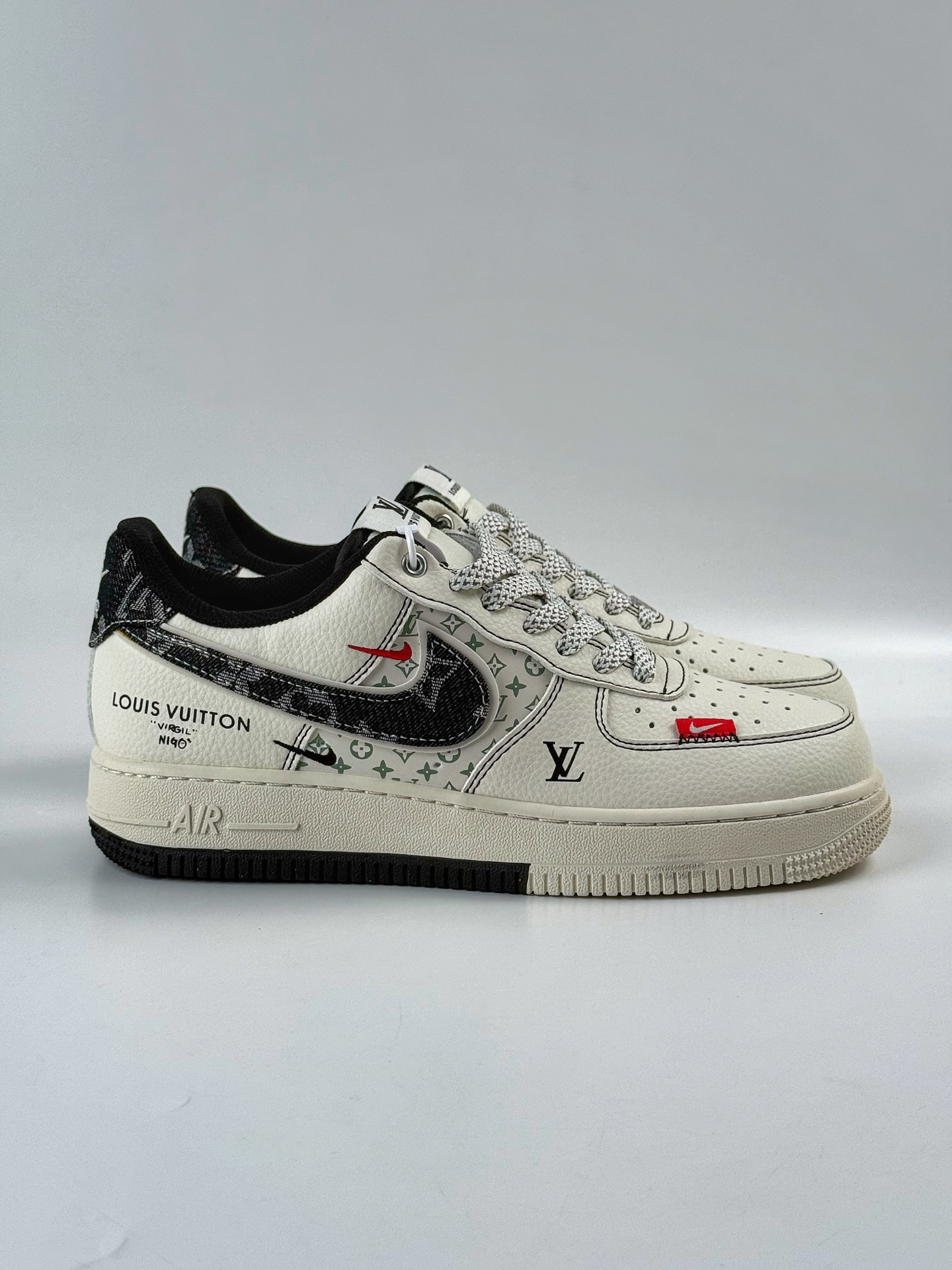 260 Nike Air Force 1 Low 07 x Louis Vuitton 白黑双小勾满天星 YX5066-341-Chinese UA Cheap High Quatity Brand Clothes Bags handbags Sneakers wholesale wholesaler seller from China Factory suppliers Fashion Clothing Shoes best Quality Beautiful Price 260 Nike Air Force 1 Low 07 x Louis Vuitton 白黑双小勾满天星 YX5066-341