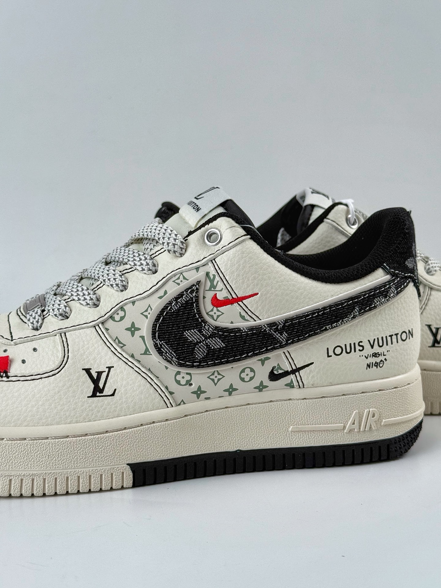 260 Nike Air Force 1 Low 07 x Louis Vuitton 白黑双小勾满天星 YX5066-341-Chinese UA Cheap High Quatity Brand Clothes Bags handbags Sneakers wholesale wholesaler seller from China Factory suppliers Fashion Clothing Shoes best Quality Beautiful Price 260 Nike Air Force 1 Low 07 x Louis Vuitton 白黑双小勾满天星 YX5066-341