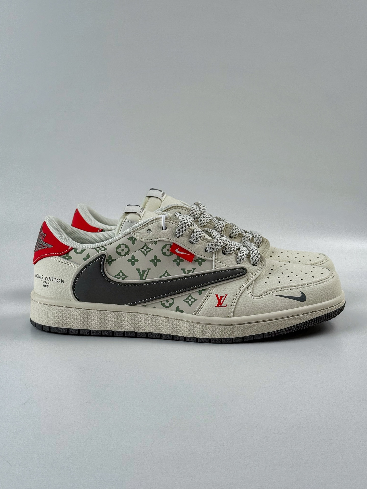 280 Travis Scott x Nike Air Jordan 1 Low x Louis Vuitton Air Jordan 1 Low 反转白黑小勾满天星倒钩 YX5066-336-Chinese UA Cheap High Quatity Brand Clothes Bags handbags Sneakers wholesale wholesaler seller from China Factory suppliers Fashion Clothing Shoes best Quality Beautiful Price 280 Travis Scott x Nike Air Jordan 1 Low x Louis Vuitton Air Jordan 1 Low 反转白黑小勾满天星倒钩 YX5066-336