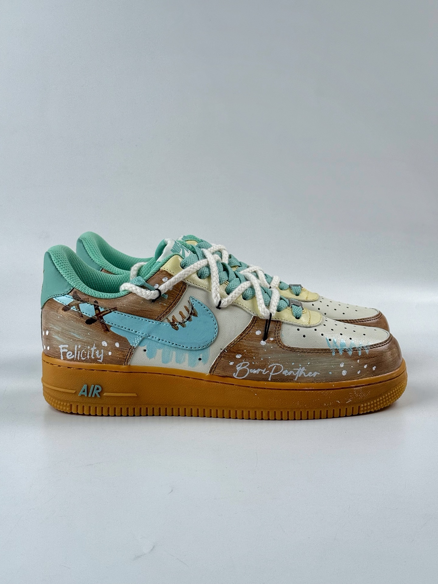 260 Nike Air Force 1 Low 07 棕蓝绑带 XC2351-505