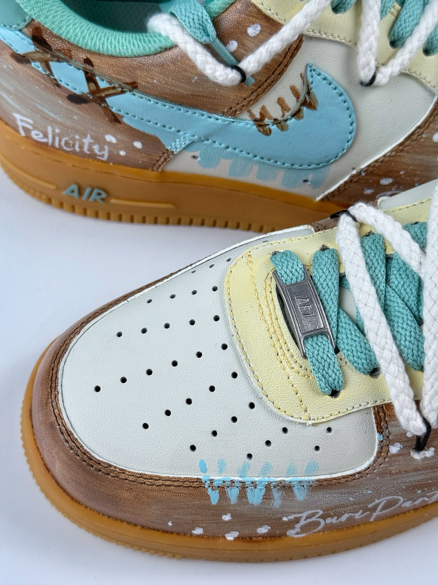 260 Nike Air Force 1 Low 07 棕蓝绑带 XC2351-505