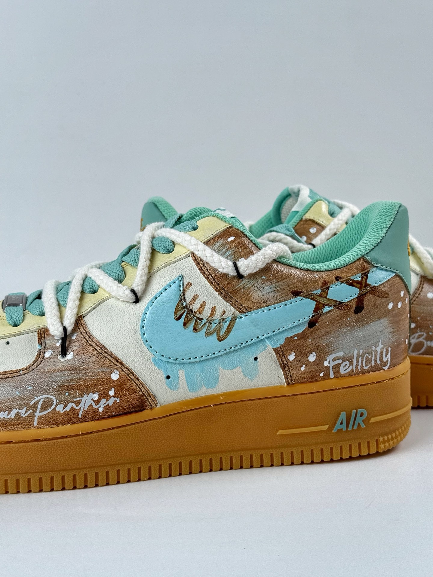 260 Nike Air Force 1 Low 07 棕蓝绑带 XC2351-505