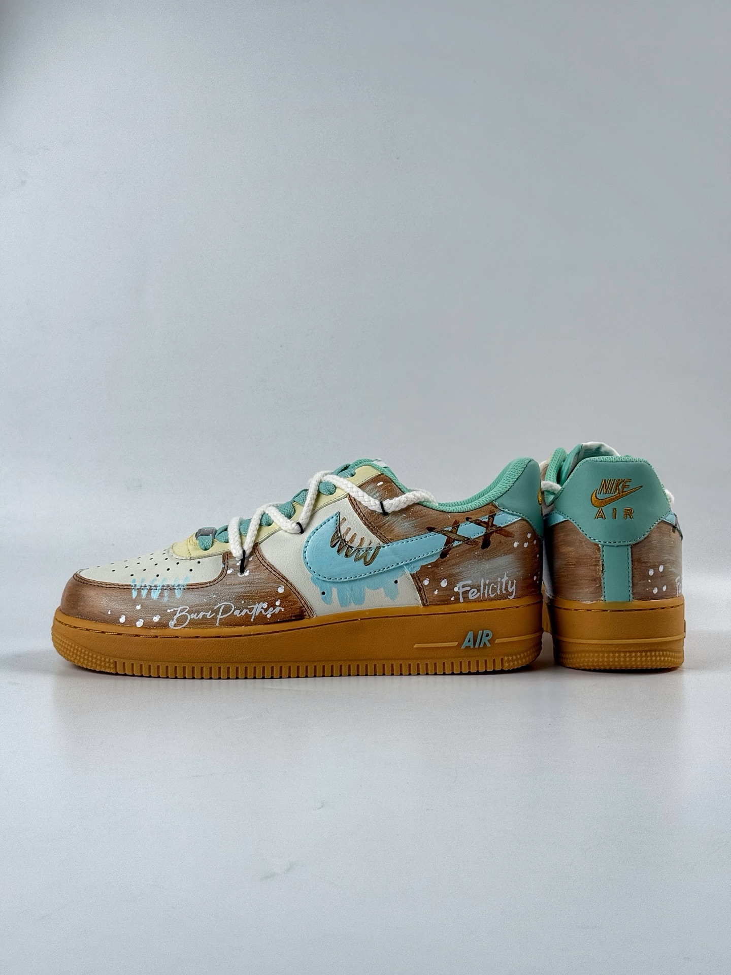 260 Nike Air Force 1 Low 07 棕蓝绑带 XC2351-505