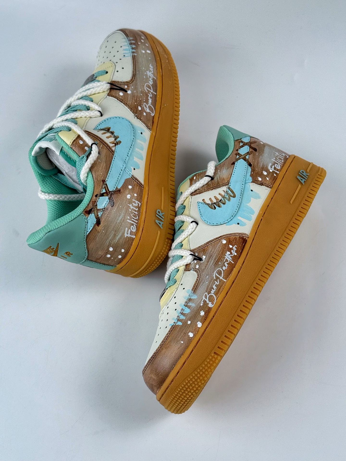 260 Nike Air Force 1 Low 07 棕蓝绑带 XC2351-505
