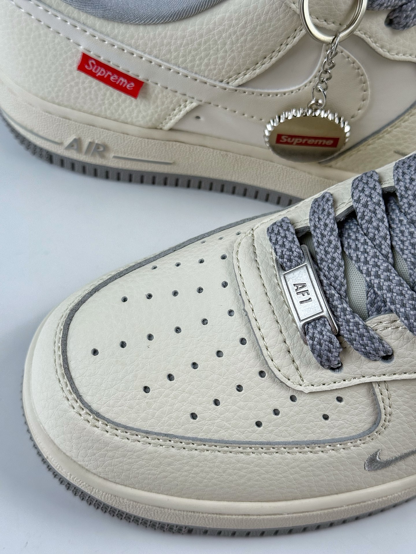 260 Nike Air Force 1 Low 07 x superme 米白灰小勾满天星 XX3168-195