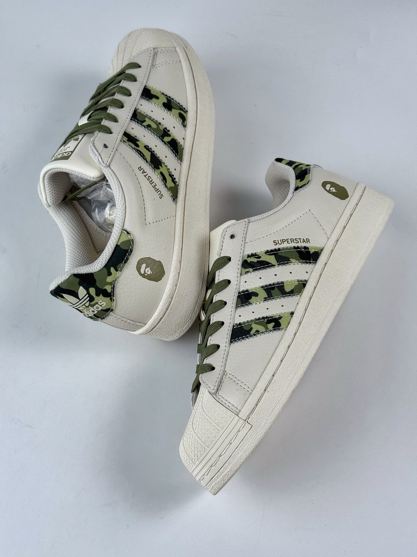 220 AD Originals Superstar x BAPE 白绿 DS0018