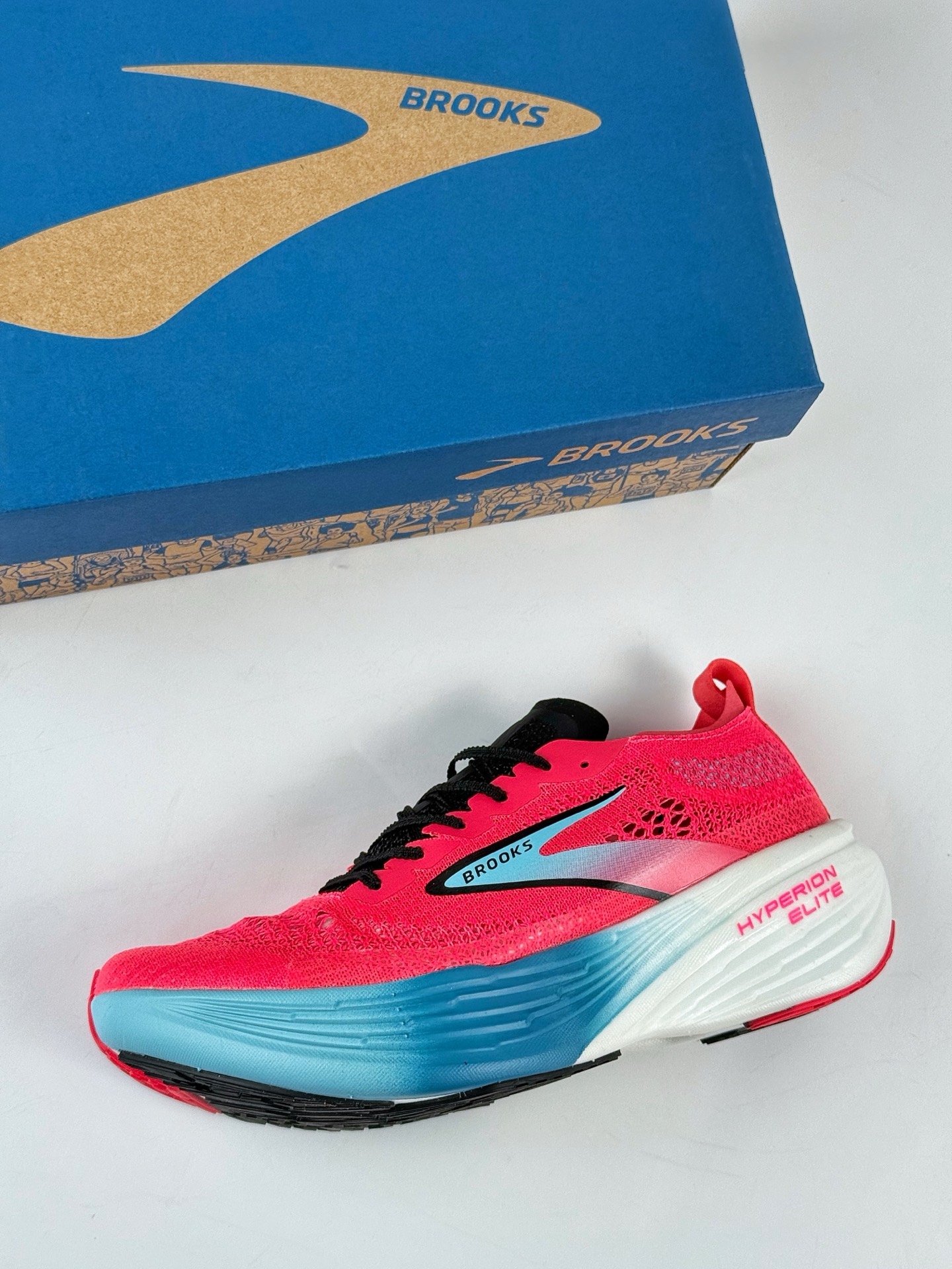 190 Brooks布鲁克斯 Hyperion Elite 4 PB 舒适百搭防滑耐磨 低帮 越野竞速跑步鞋 100046 1D 645