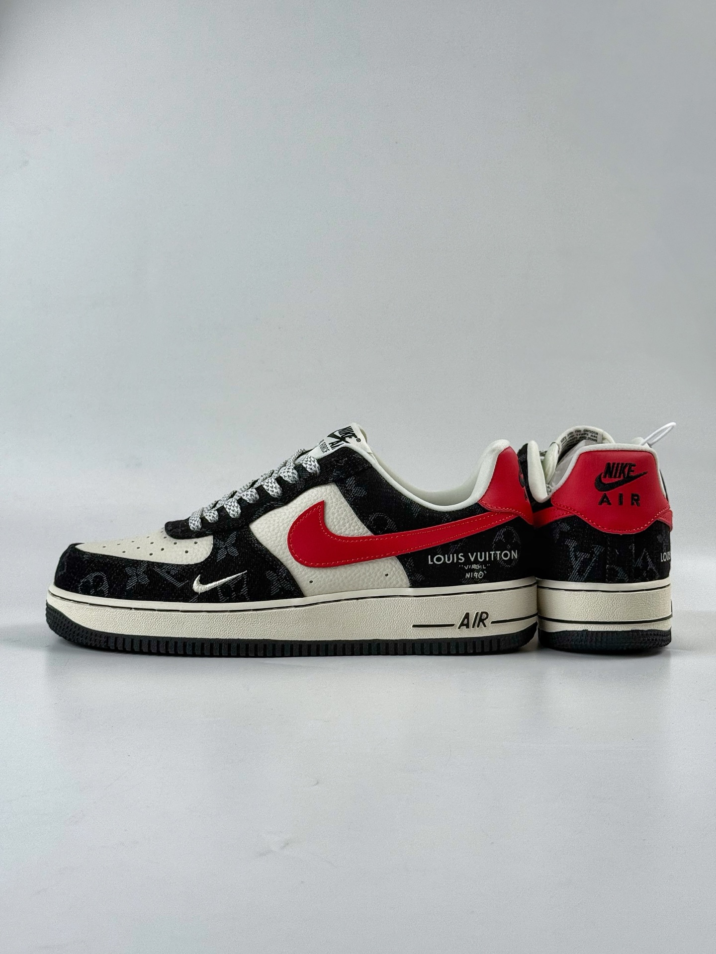 260 Nike Air Force 1 Low 07 Louis Vuitton 黑白小勾满天星 ZD1988-002