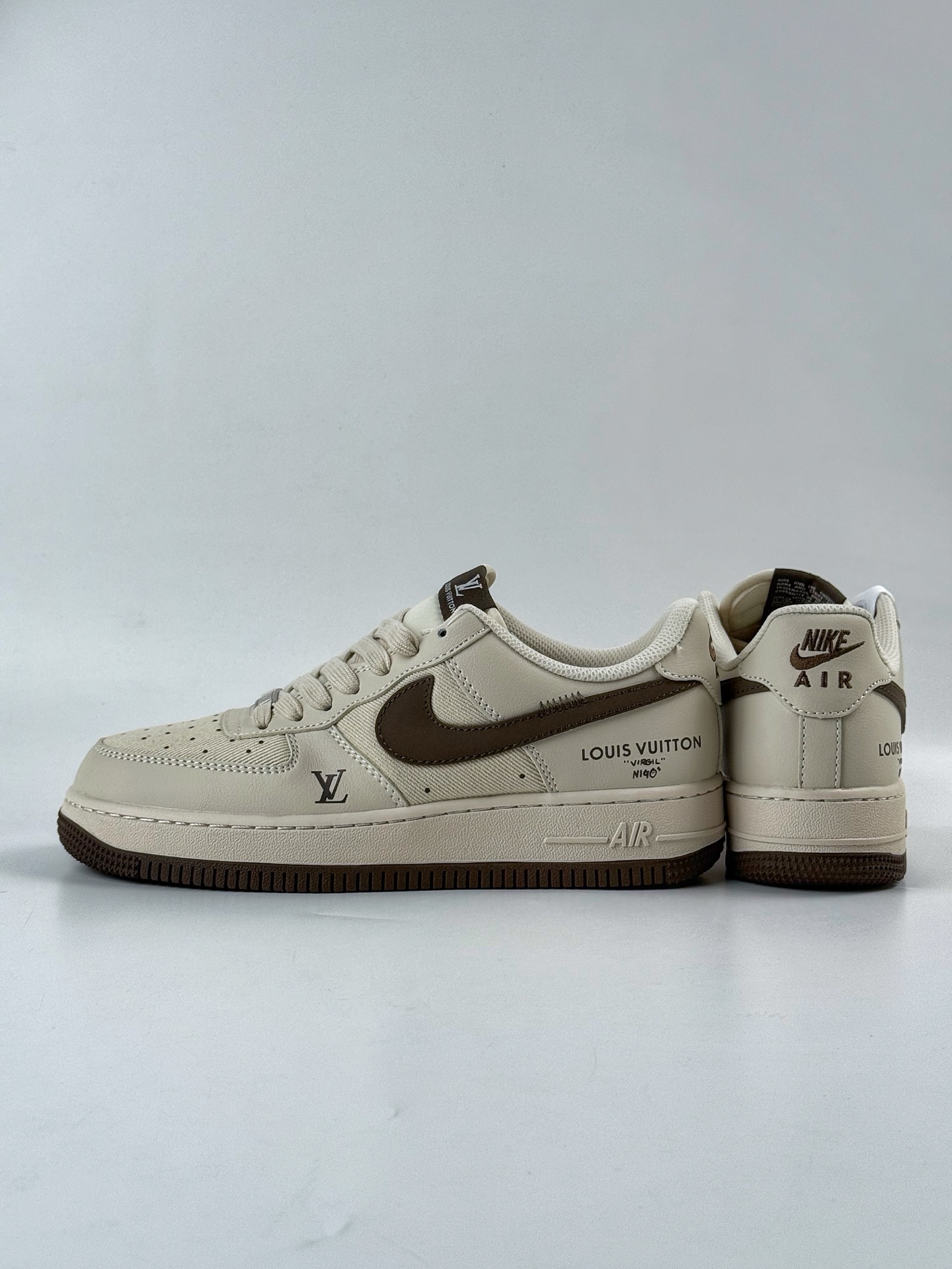 260 Nike Air Force 1 Low 07 x Louis Vuitton 米黑 QW5836-004