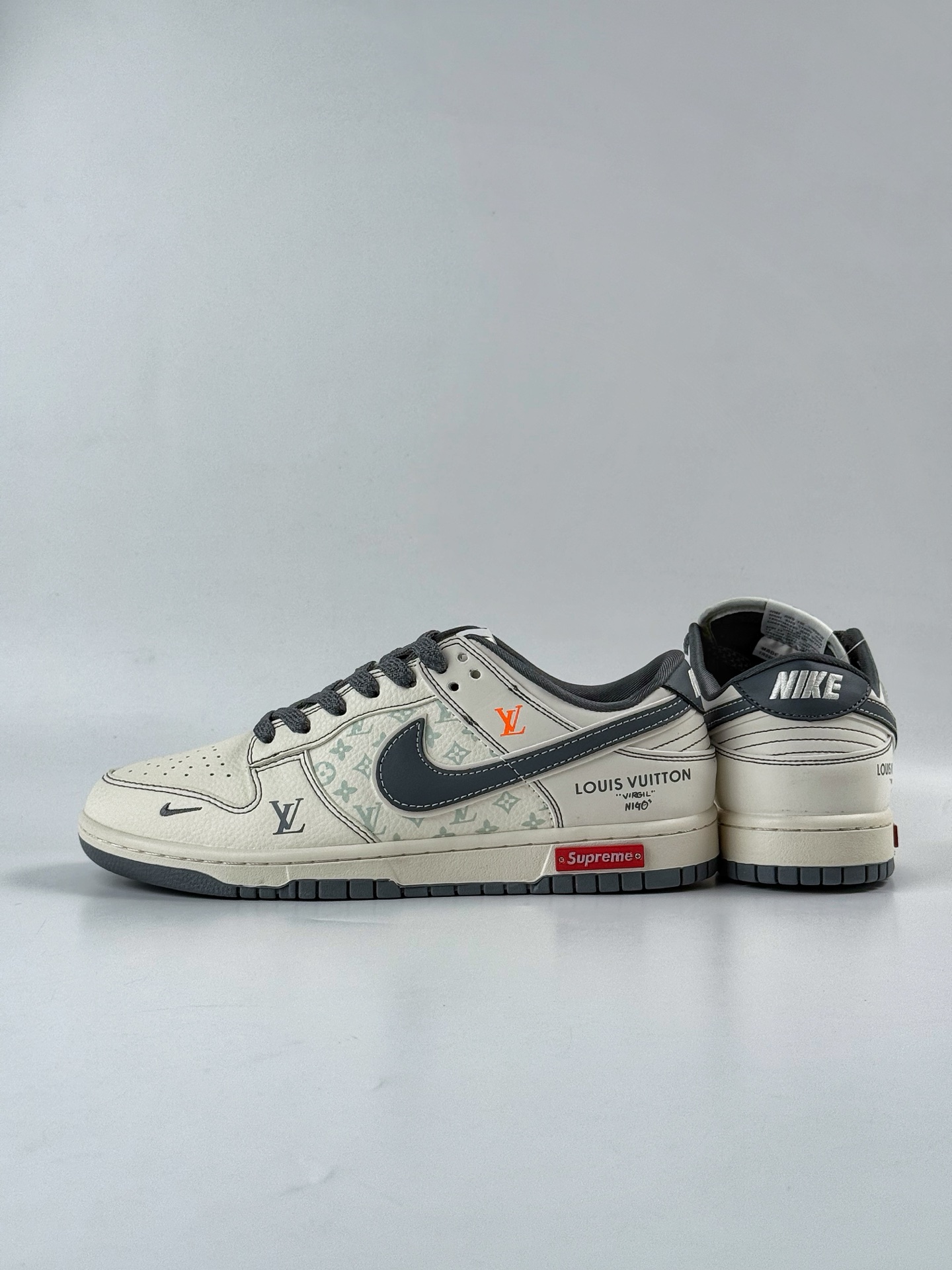 280 Nike SB Dunk Low x Louis Vuitton 白灰小勾满天星 YX5066-363