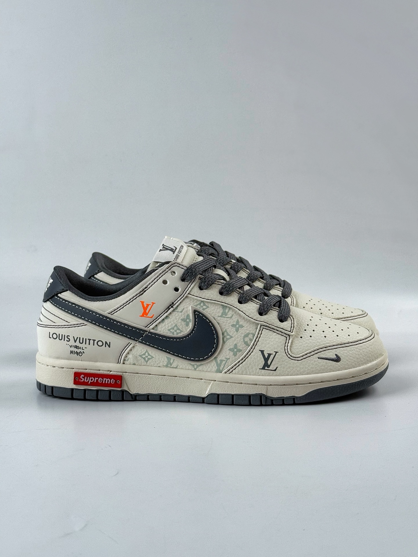 280 Nike SB Dunk Low x Louis Vuitton 白灰小勾满天星 YX5066-363