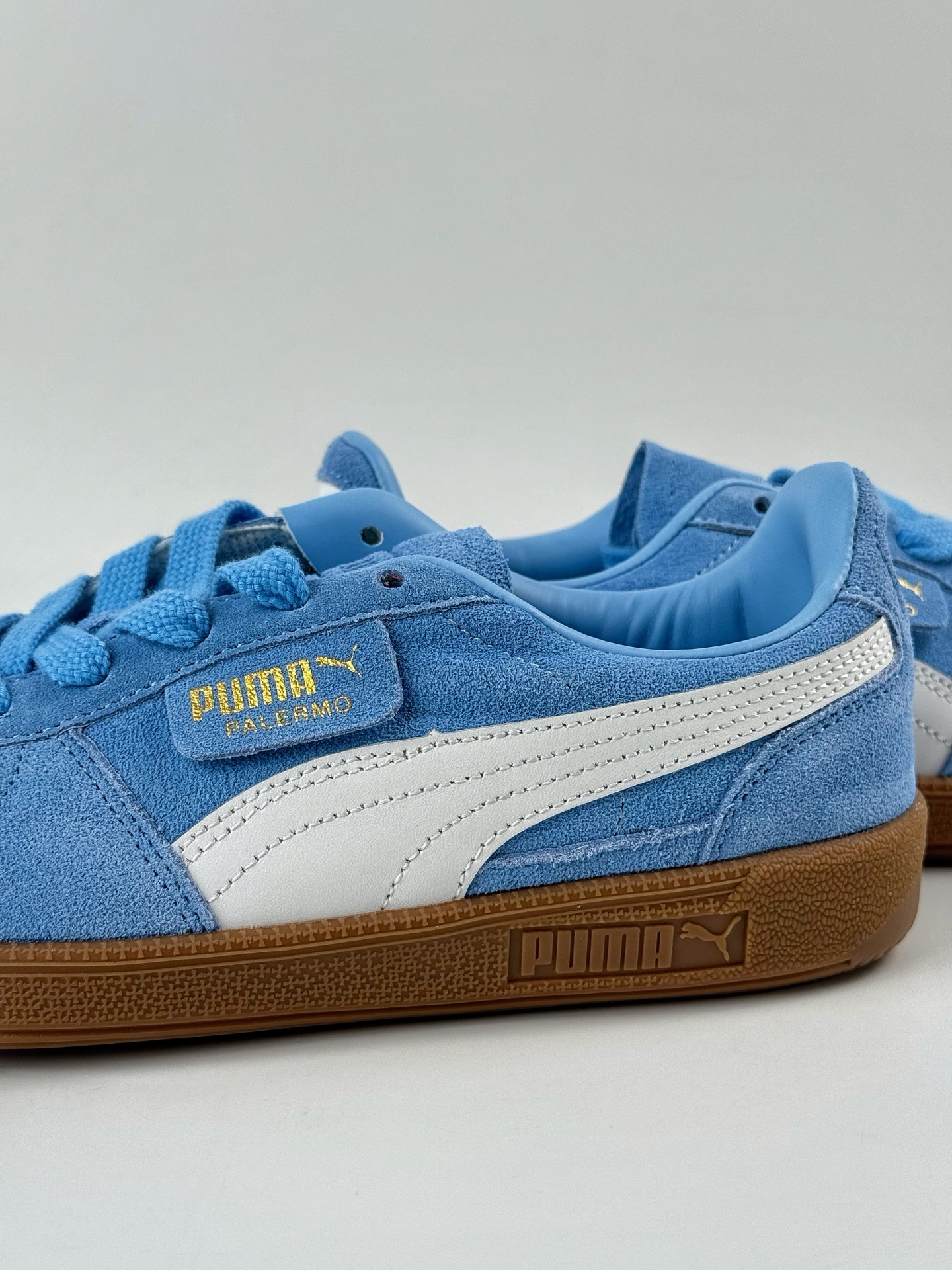 160 Puma彪马 Palermo JR 蓝白 舒适百搭低帮德训板鞋 397271-28