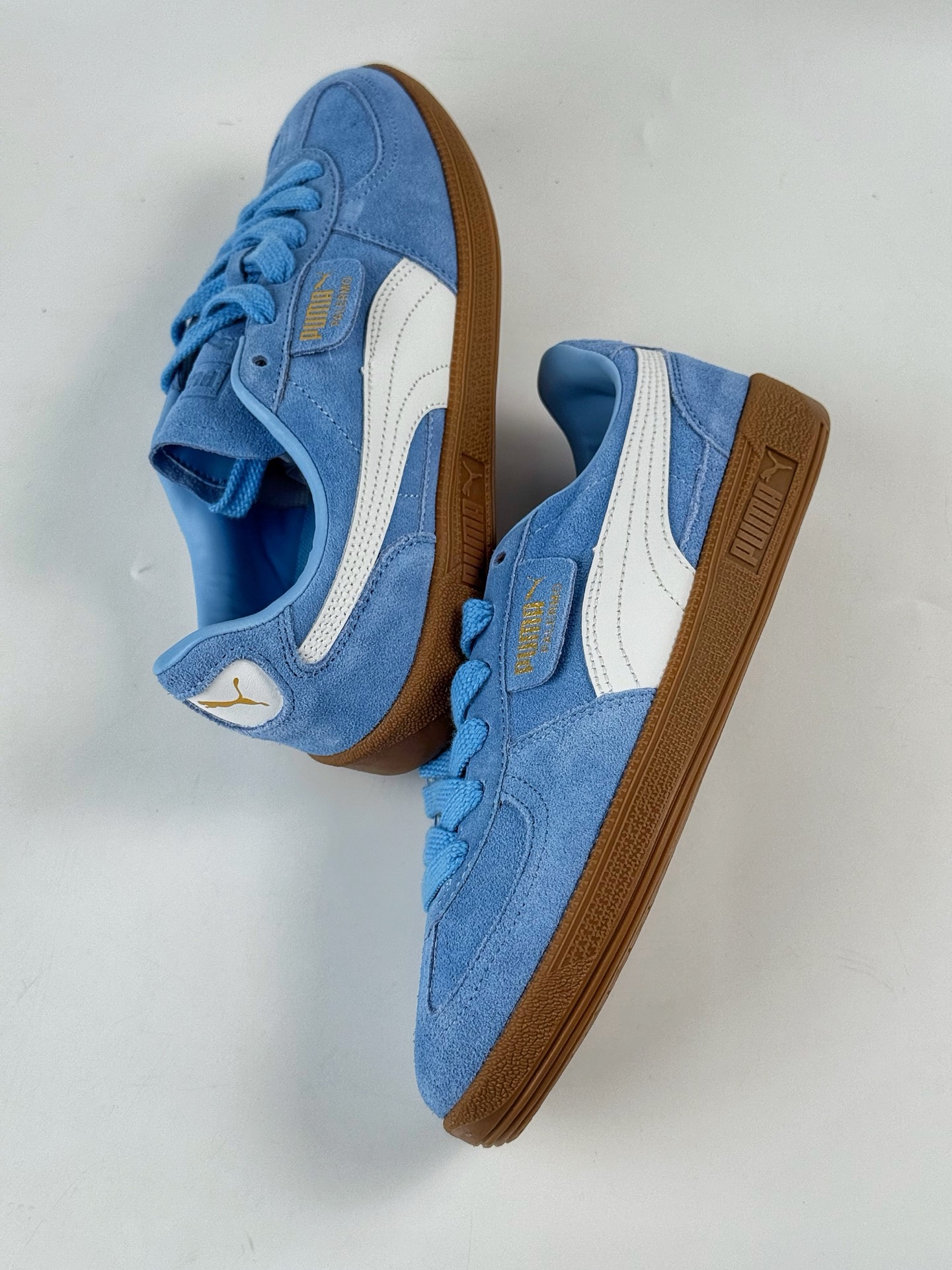 160 Puma彪马 Palermo JR 蓝白 舒适百搭低帮德训板鞋 397271-28