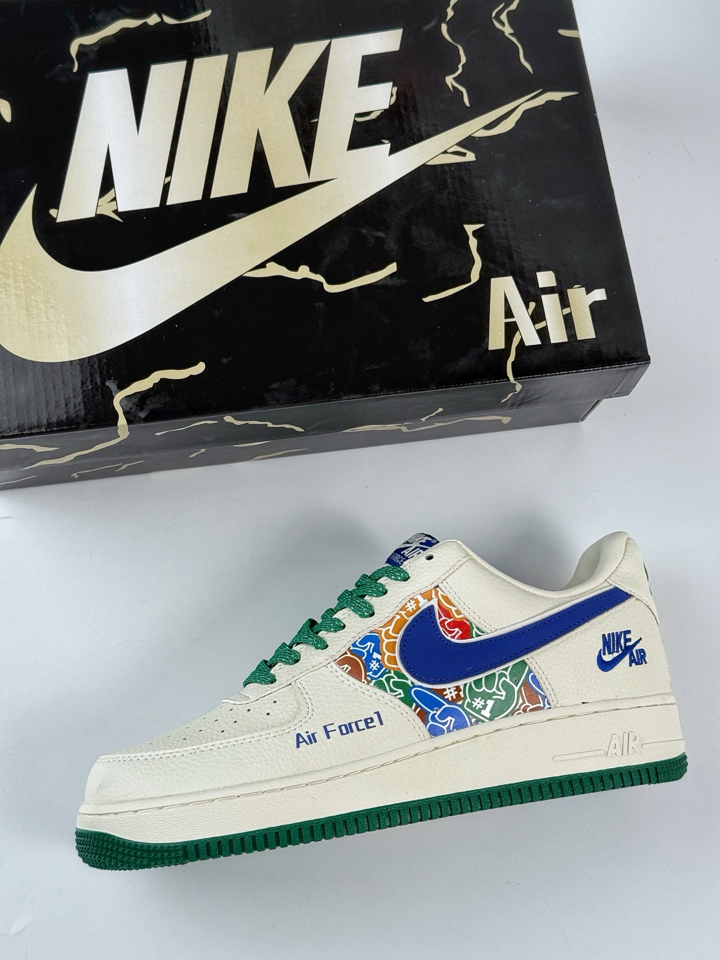 260 Nike Air Force 1 Low 07 x NIKE 米蓝绿小勾满天星 KJ1688-001-Chinese UA Cheap High Quatity Brand Clothes Bags handbags Sneakers wholesale wholesaler seller from China Factory suppliers Fashion Clothing Shoes best Quality Beautiful Price 260 Nike Air Force 1 Low 07 x NIKE 米蓝绿小勾满天星 KJ1688-001