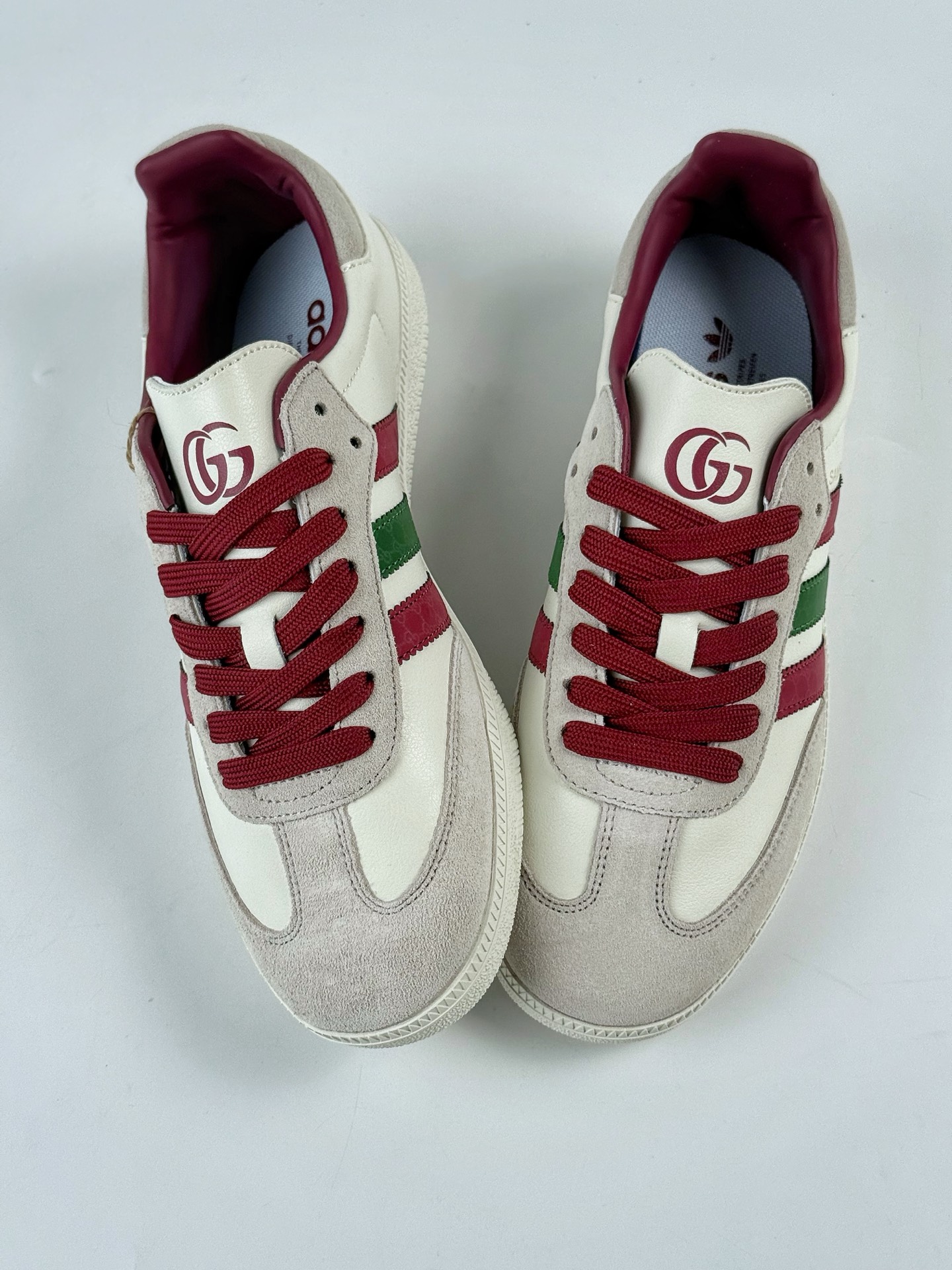 200 adidas originals Samba OG x GUCCI 灰白红 桑巴舞系列复古经典轻便板鞋 GJ75802-Chinese UA Cheap High Quatity Brand Clothes Bags handbags Sneakers wholesale wholesaler seller from China Factory suppliers Fashion Clothing Shoes best Quality Beautiful Price 200 adidas originals Samba OG x GUCCI 灰白红 桑巴舞系列复古经典轻便板鞋 GJ75802