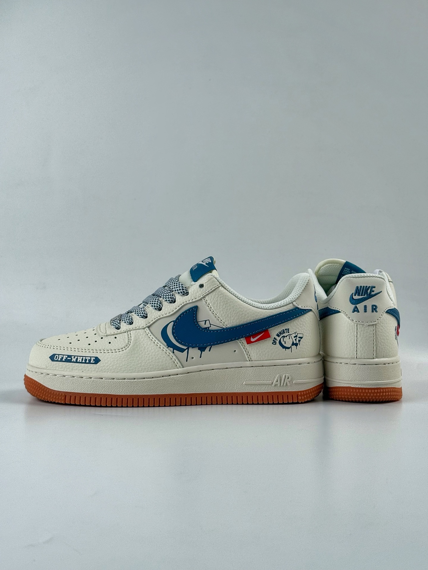 260 Nike Air Force 1 Low 07 x OFF-WHITE 米蓝满天星 QW5836-001