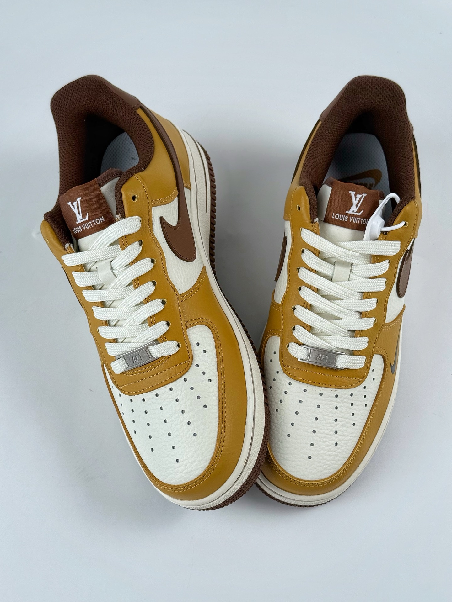 260 Nike Air Force 1 Low 07 x Louis Vuitton 黄白小勾 LW9279-014