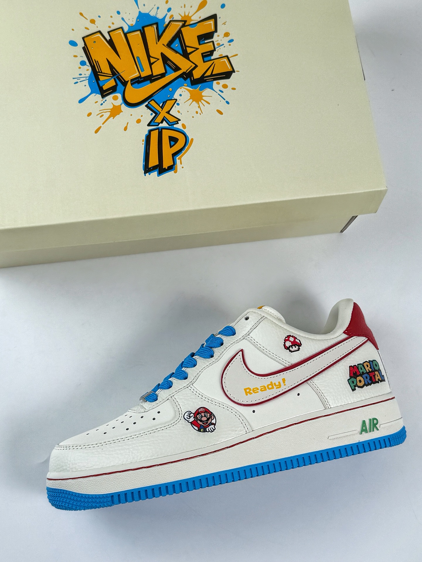 260 Nike Air Force 1 Low 07 x Mario 白蓝彩 SC0601-567-Chinese UA Cheap High Quatity Brand Clothes Bags handbags Sneakers wholesale wholesaler seller from China Factory suppliers Fashion Clothing Shoes best Quality Beautiful Price 260 Nike Air Force 1 Low 07 x Mario 白蓝彩 SC0601-567