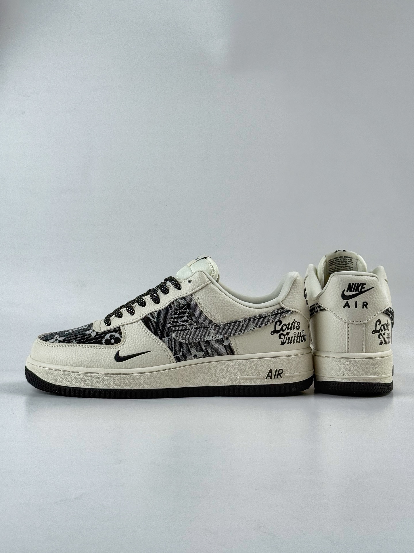 260 Nike Air Force 1 Low 07 x Louis Vuitton 白黑小勾满天星  DK0798-001