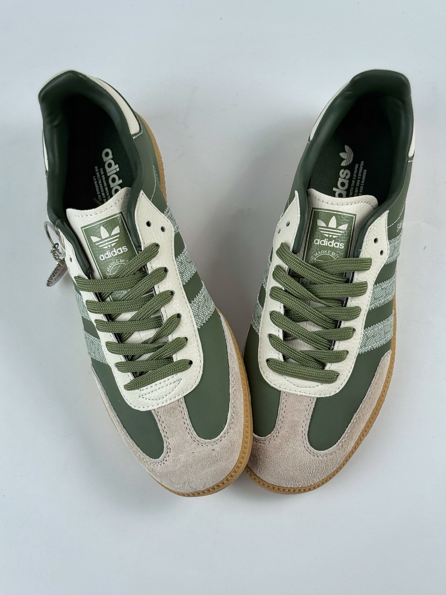 adidoriginals Samba OG x GUCCI 灰绿 桑巴舞系列复古经典轻便板鞋  DX0011