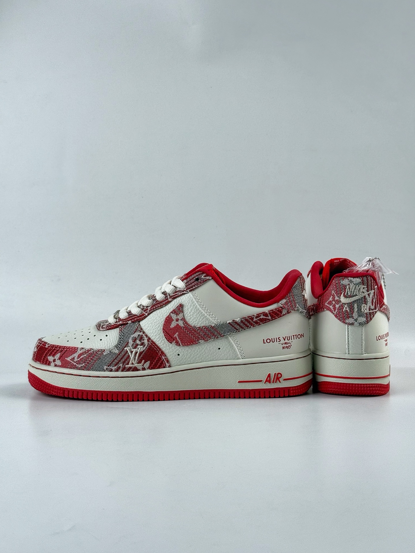 Nike Air Force 1 Low 07 x Louis Vuitton 牛仔红白  SC9207-541