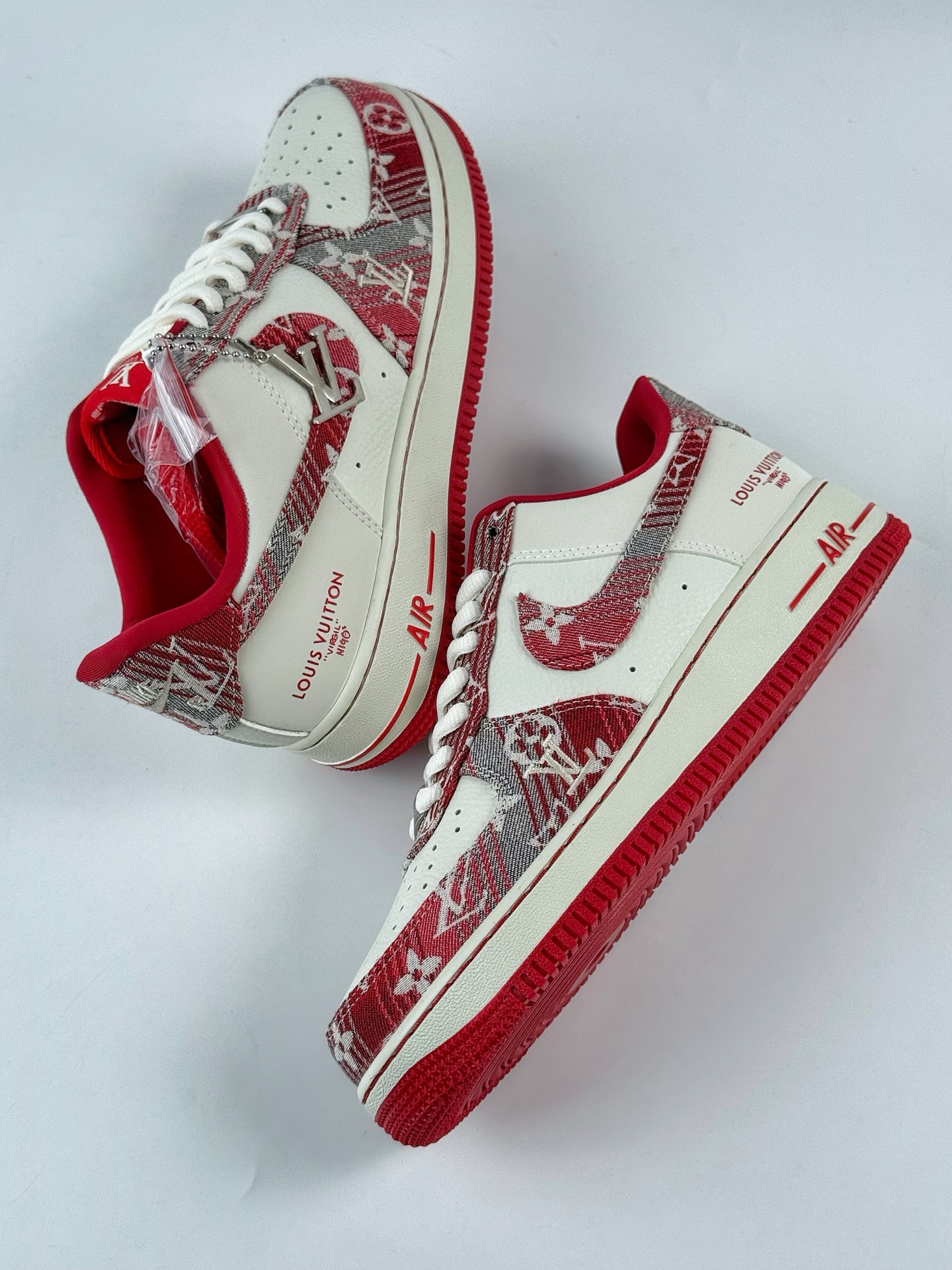 Nike Air Force 1 Low 07 x Louis Vuitton 牛仔红白  SC9207-541