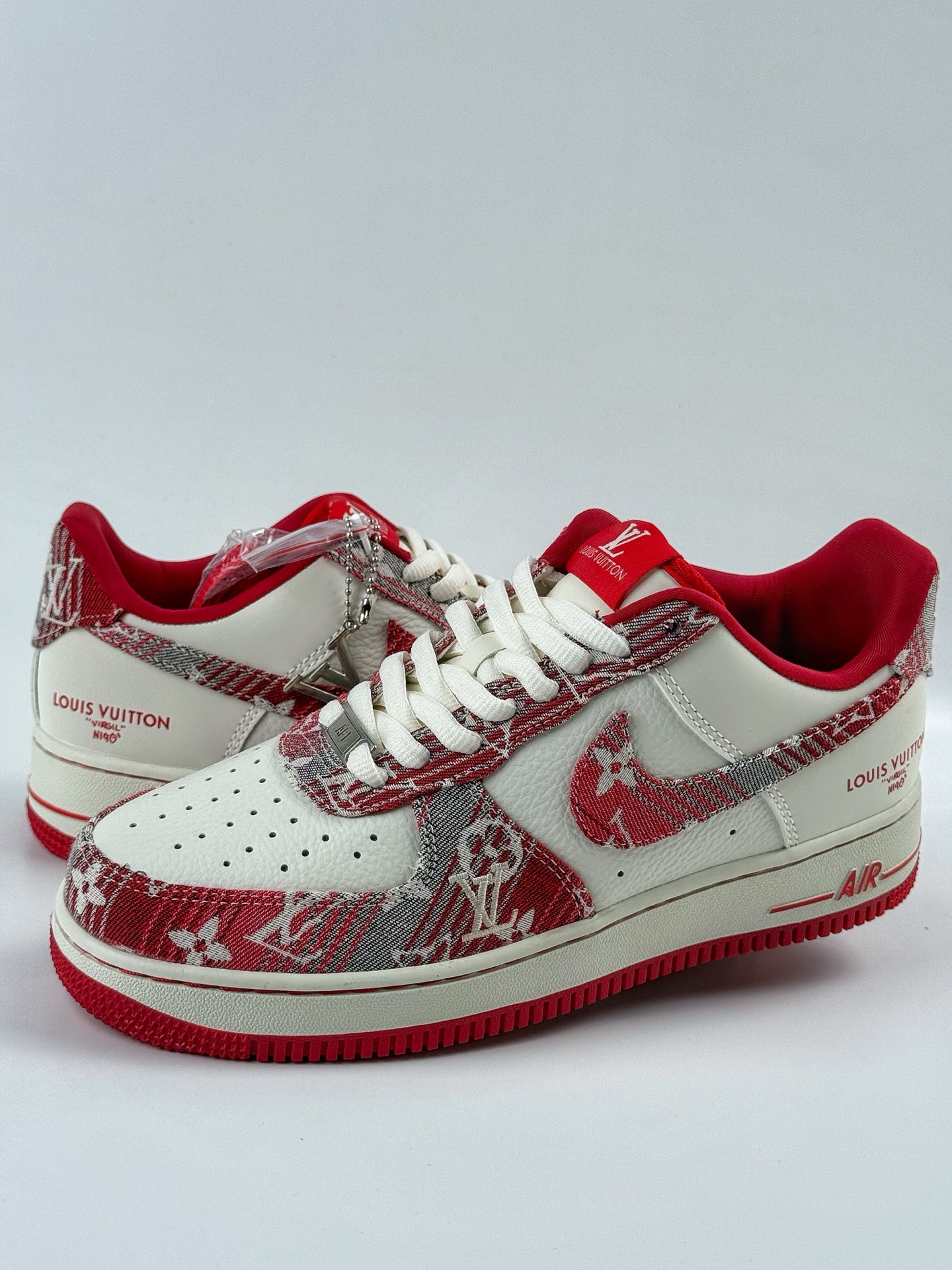 Nike Air Force 1 Low 07 x Louis Vuitton 牛仔红白  SC9207-541