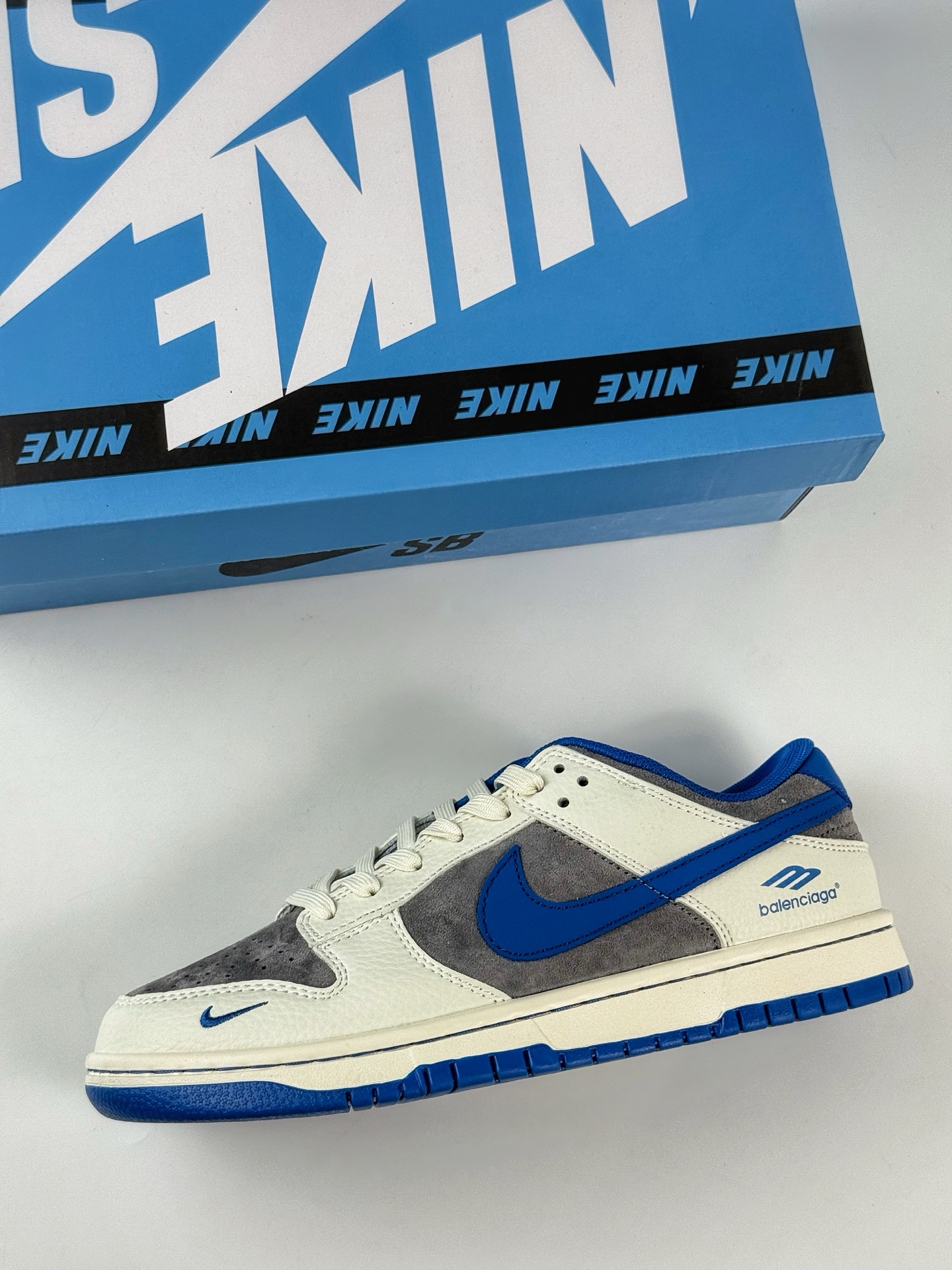 Nike SB Dunk Low x Balenciaga 白灰蓝小勾  FX1588-314