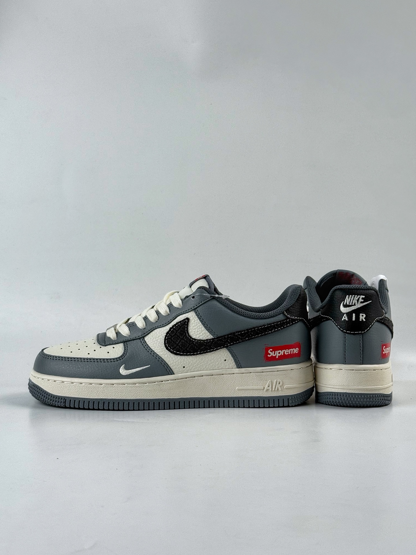 Nike Air Force 1 Low 07 x Supreme 灰白小勾  HS8068-046