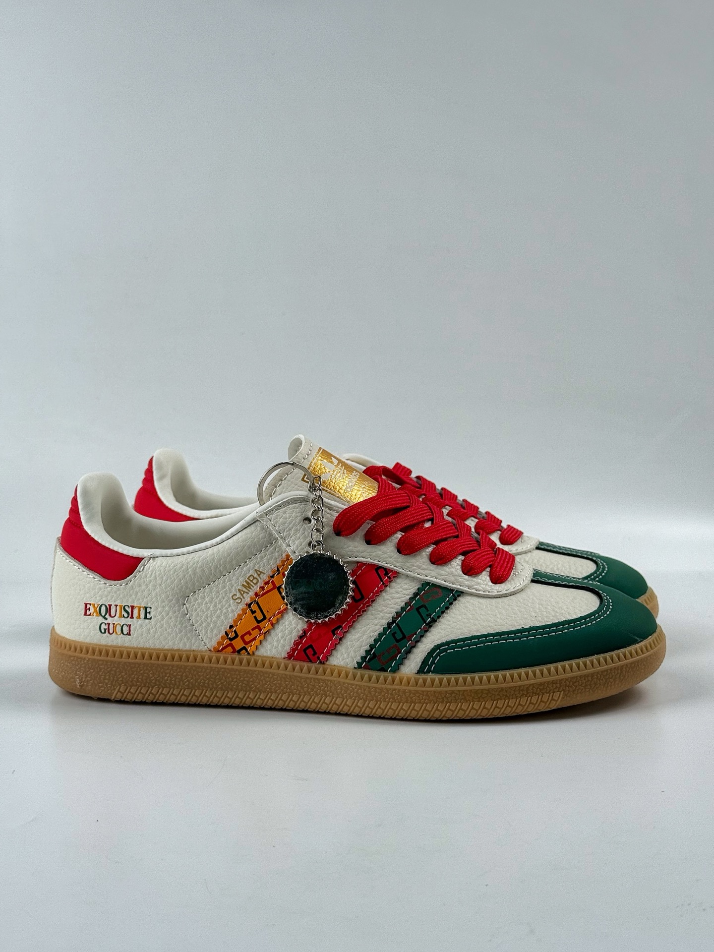 adidoriginals Samba OG x GUCCI 绿白红 桑巴舞系列复古经典轻便板鞋  DB0001