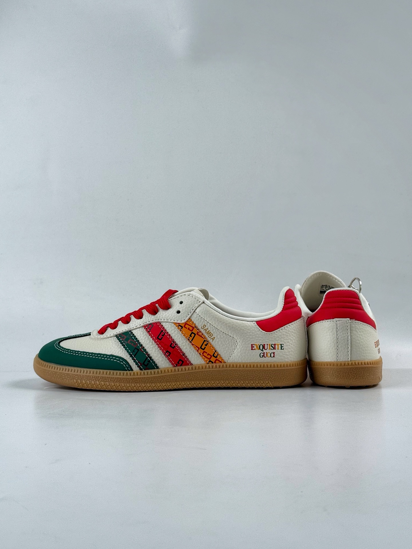 adidoriginals Samba OG x GUCCI 绿白红 桑巴舞系列复古经典轻便板鞋  DB0001