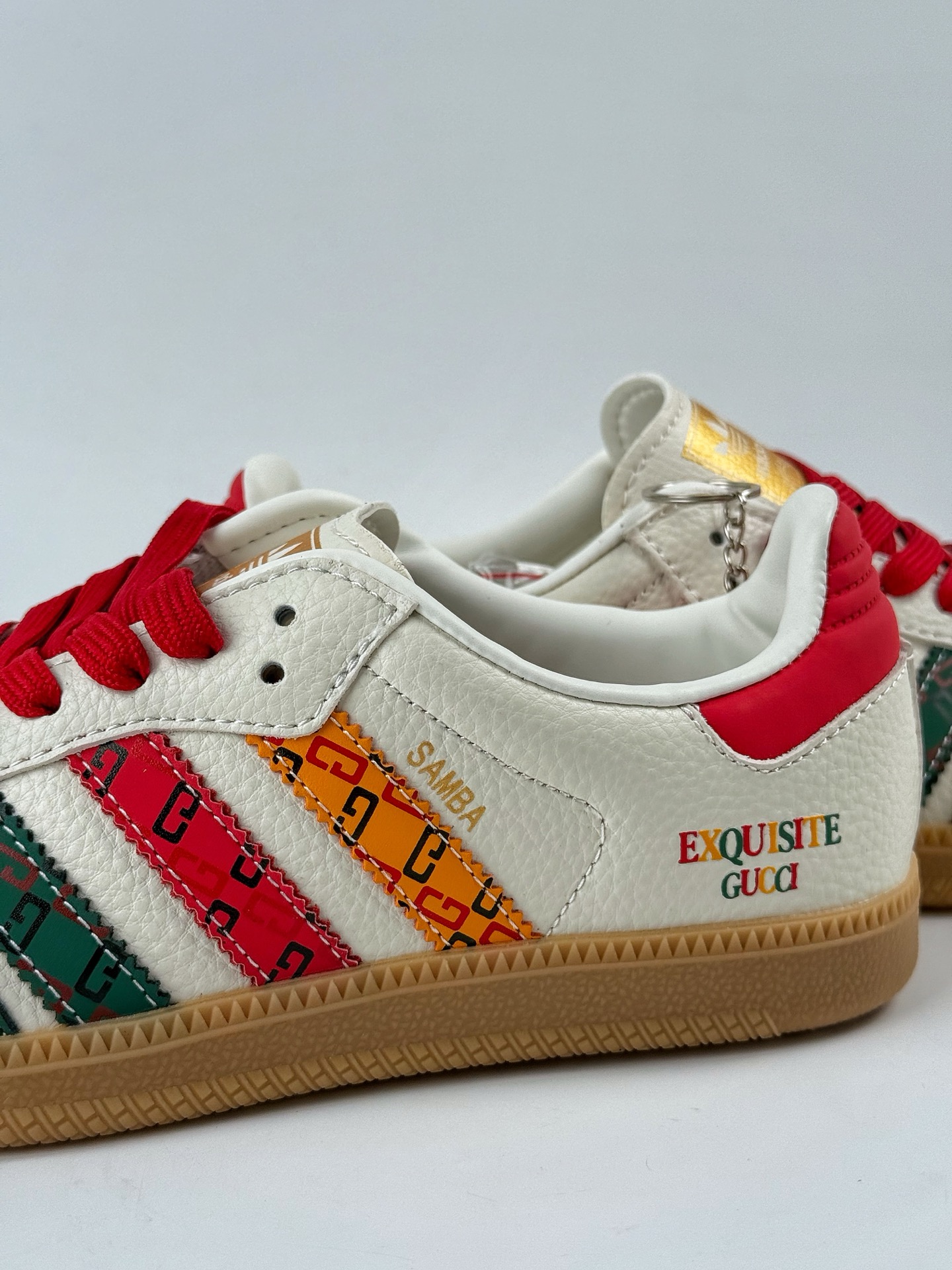 adidoriginals Samba OG x GUCCI 绿白红 桑巴舞系列复古经典轻便板鞋  DB0001