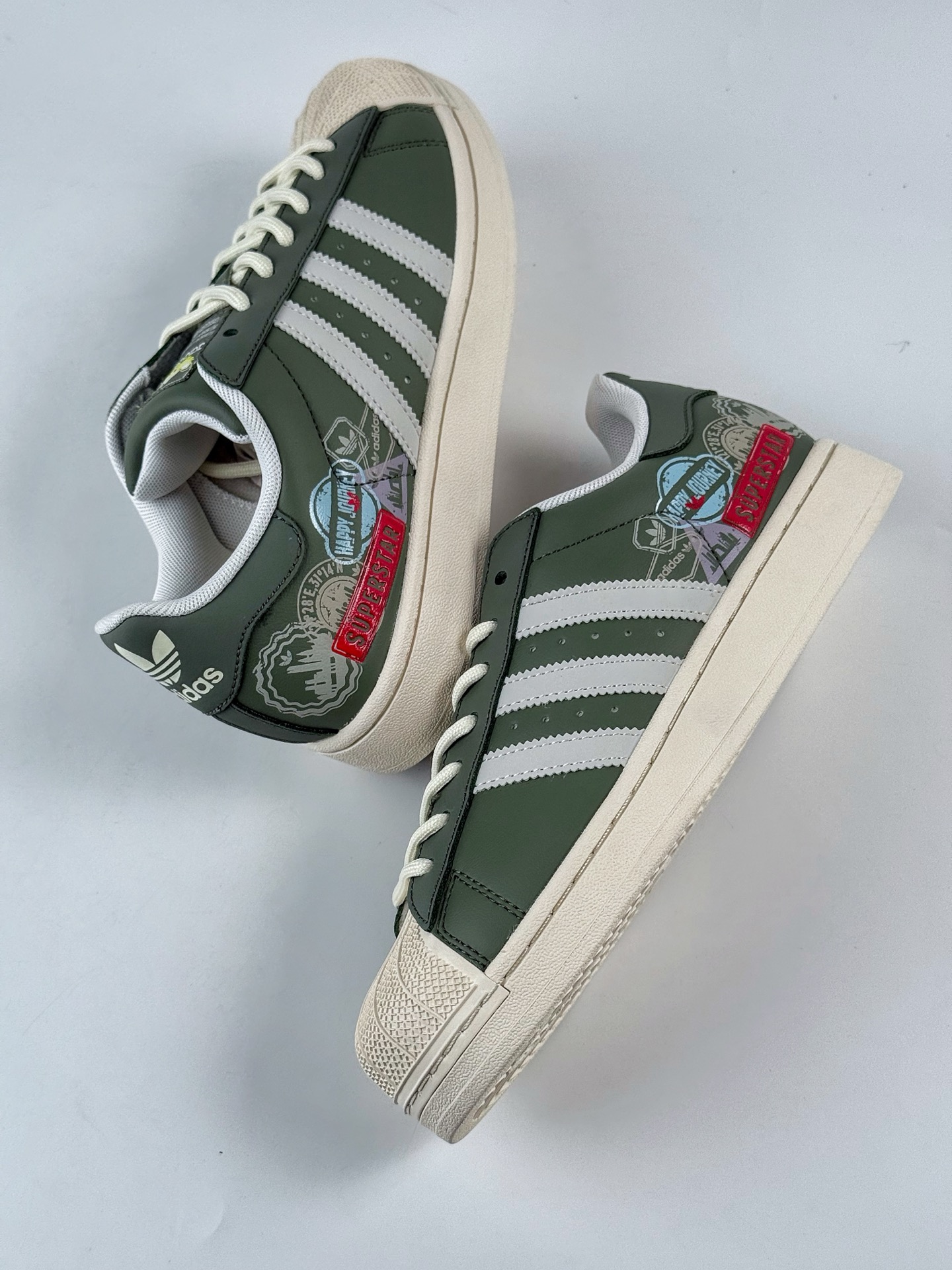 AdidOriginals Superstar 绿白  JR1331