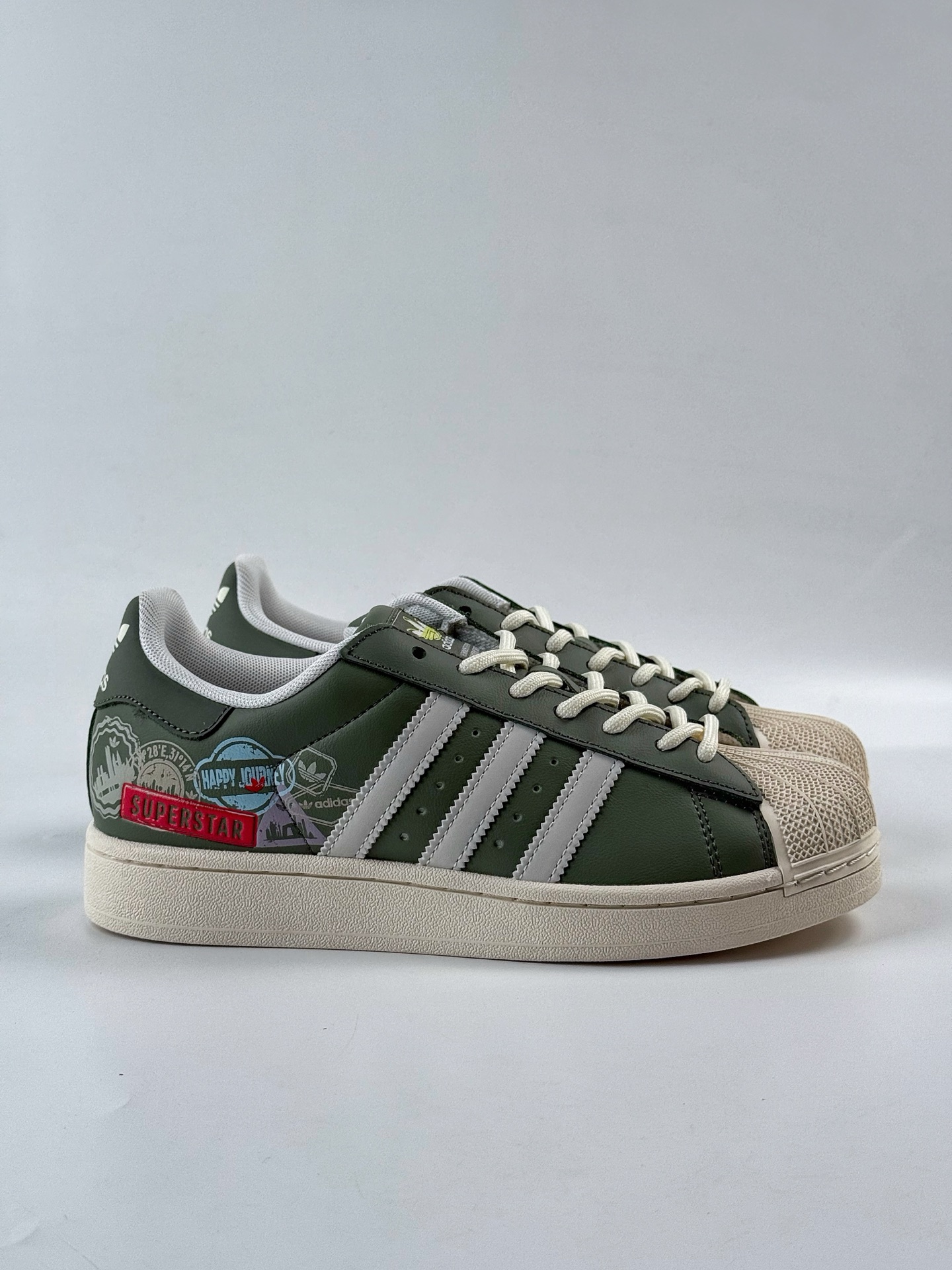 AdidOriginals Superstar 绿白  JR1331