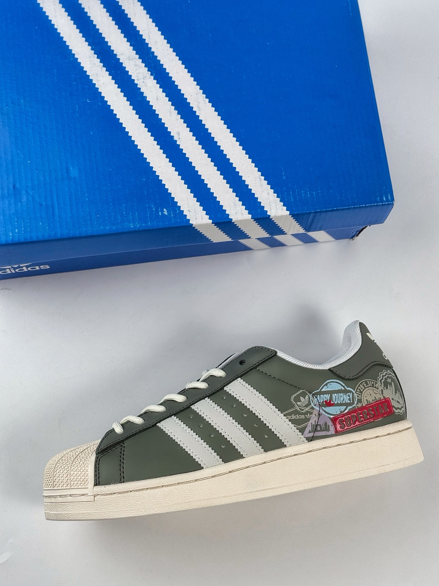 AdidOriginals Superstar 绿白  JR1331