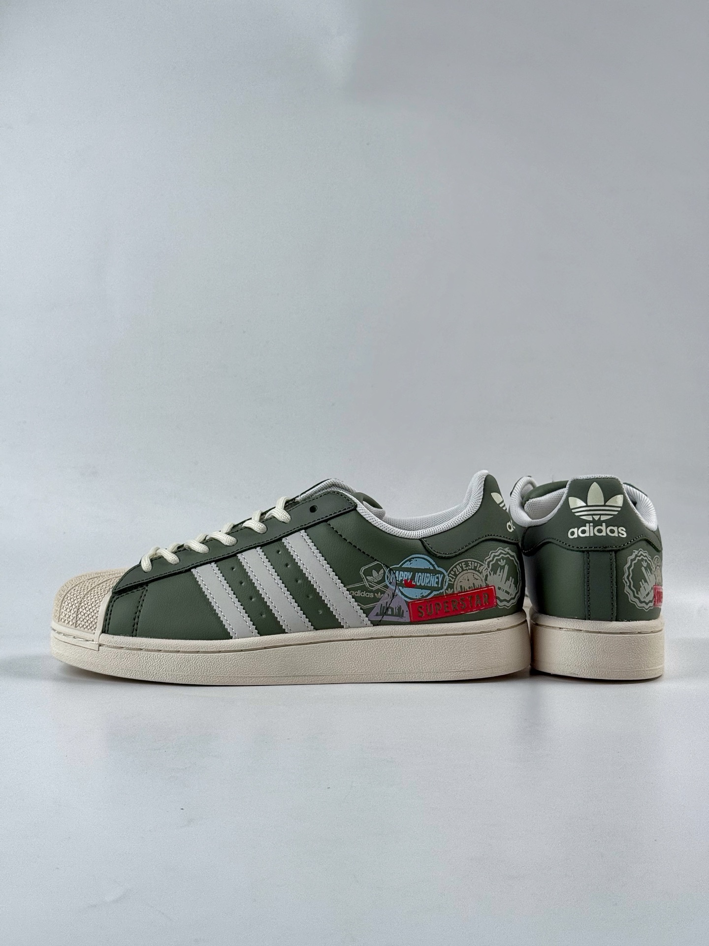AdidOriginals Superstar 绿白  JR1331